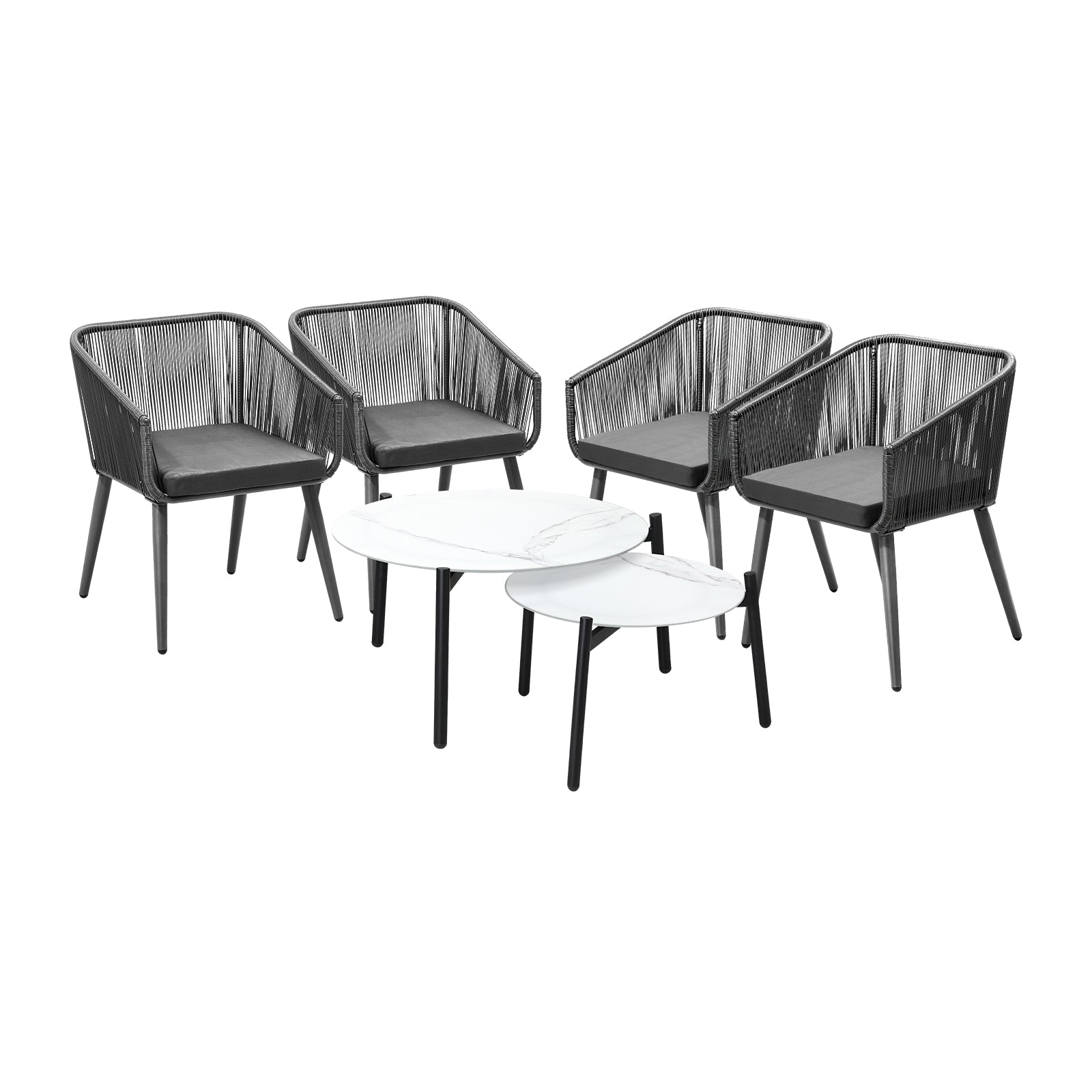 Livsip Outdoor Lounge Setting Furniture 6 Piece Patio Set - Sunyee