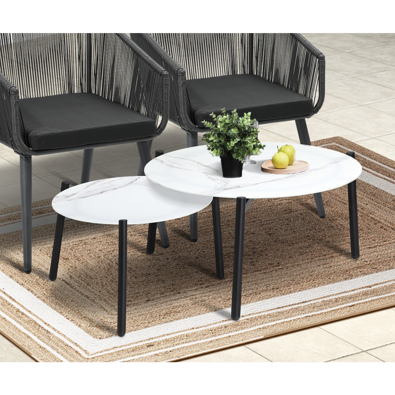 Livsip Outdoor Lounge Setting Furniture 6 Piece Patio Set - Sunyee