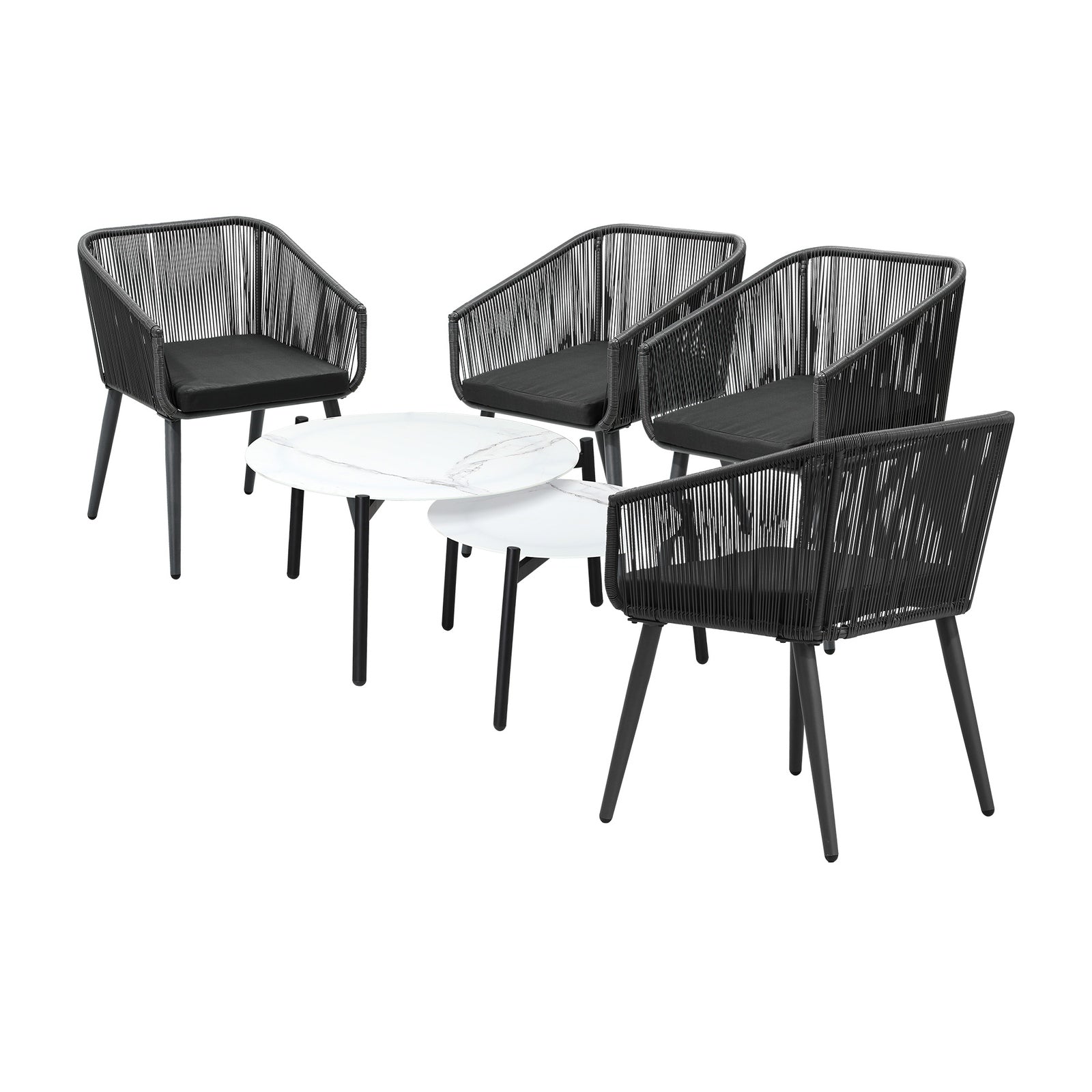 Livsip Outdoor Lounge Setting Furniture 6 Piece Patio Set - Sunyee