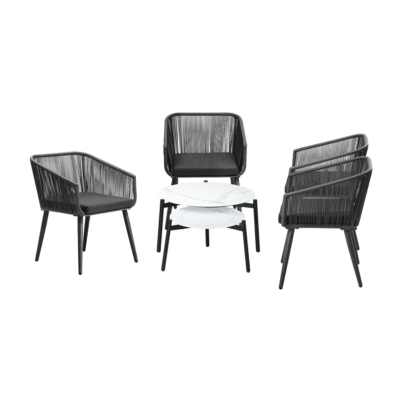 Livsip Outdoor Lounge Setting Furniture 6 Piece Patio Set - Sunyee