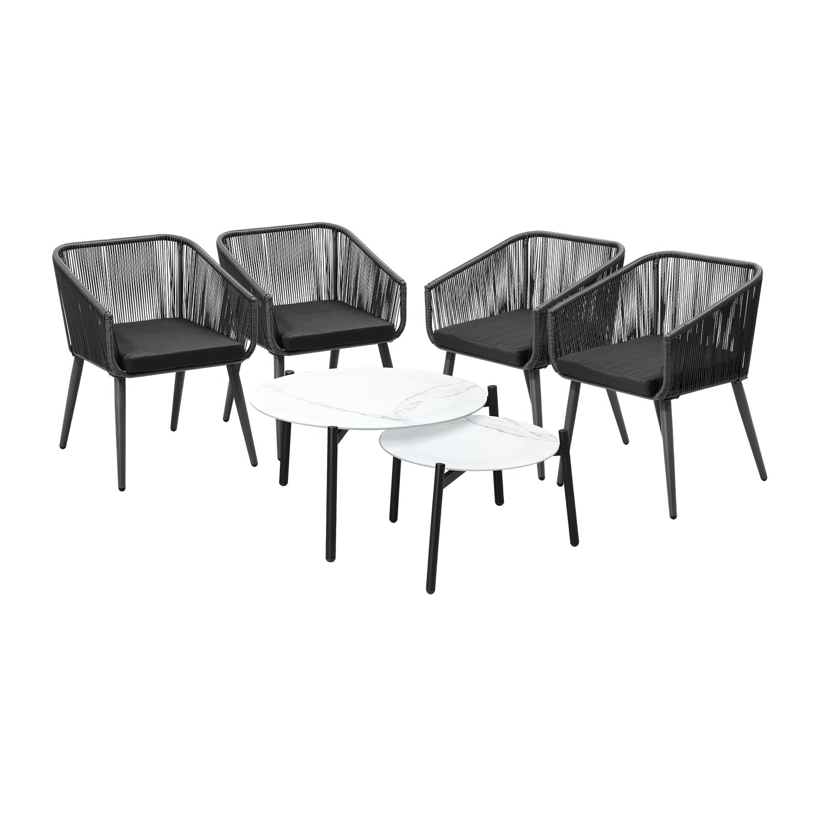 Livsip Outdoor Lounge Setting Furniture 6 Piece Patio Set - Sunyee