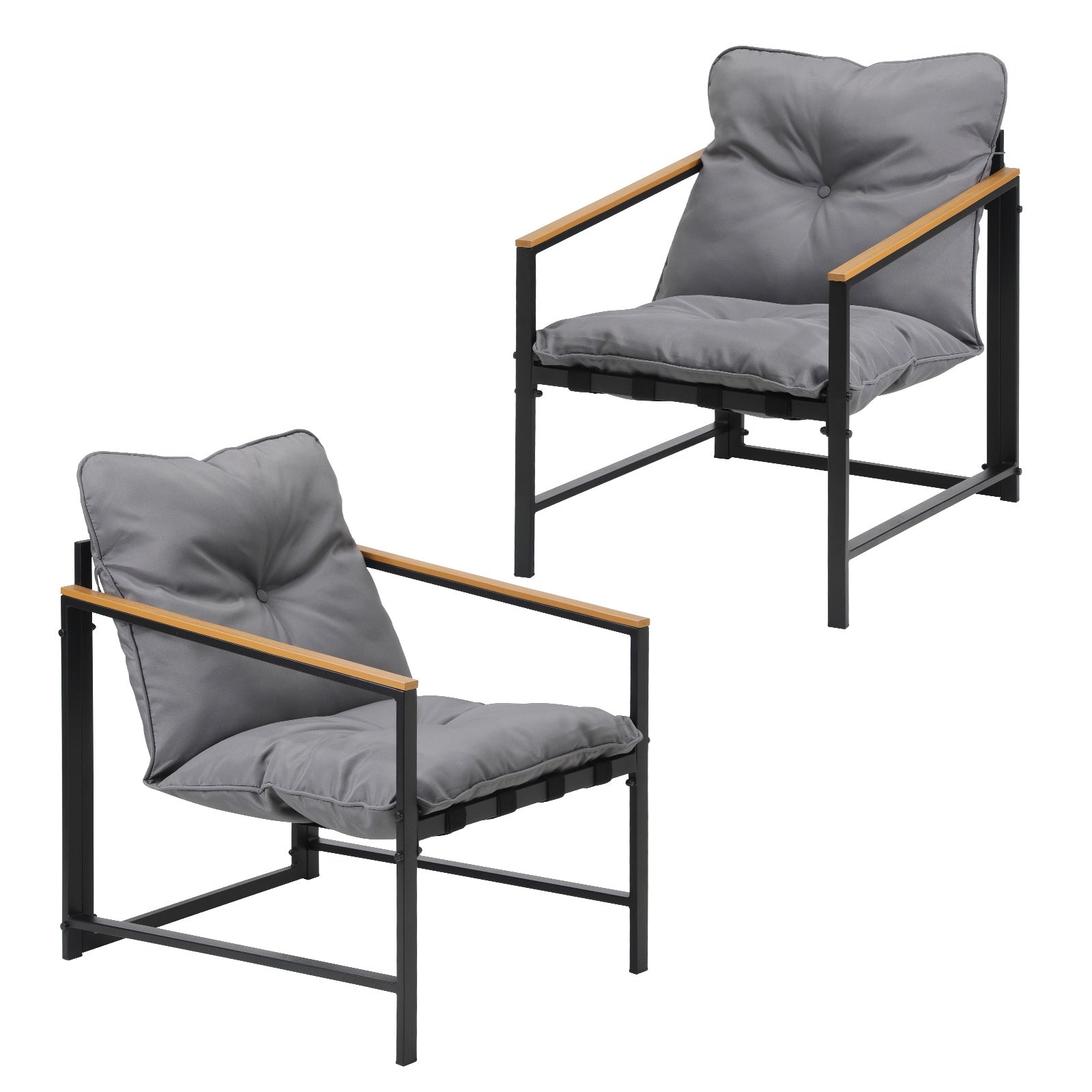 Livsip Outdoor Chairs Furniture Setting Garden Patio Armchair Lounge Sofa - Sunyee