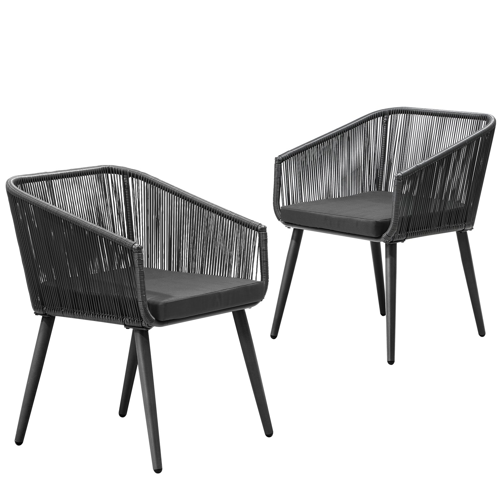 Livsip Outdoor Furniture Lounge Setting Chairs Set of 2 Bistro Patio Garden Set - Sunyee