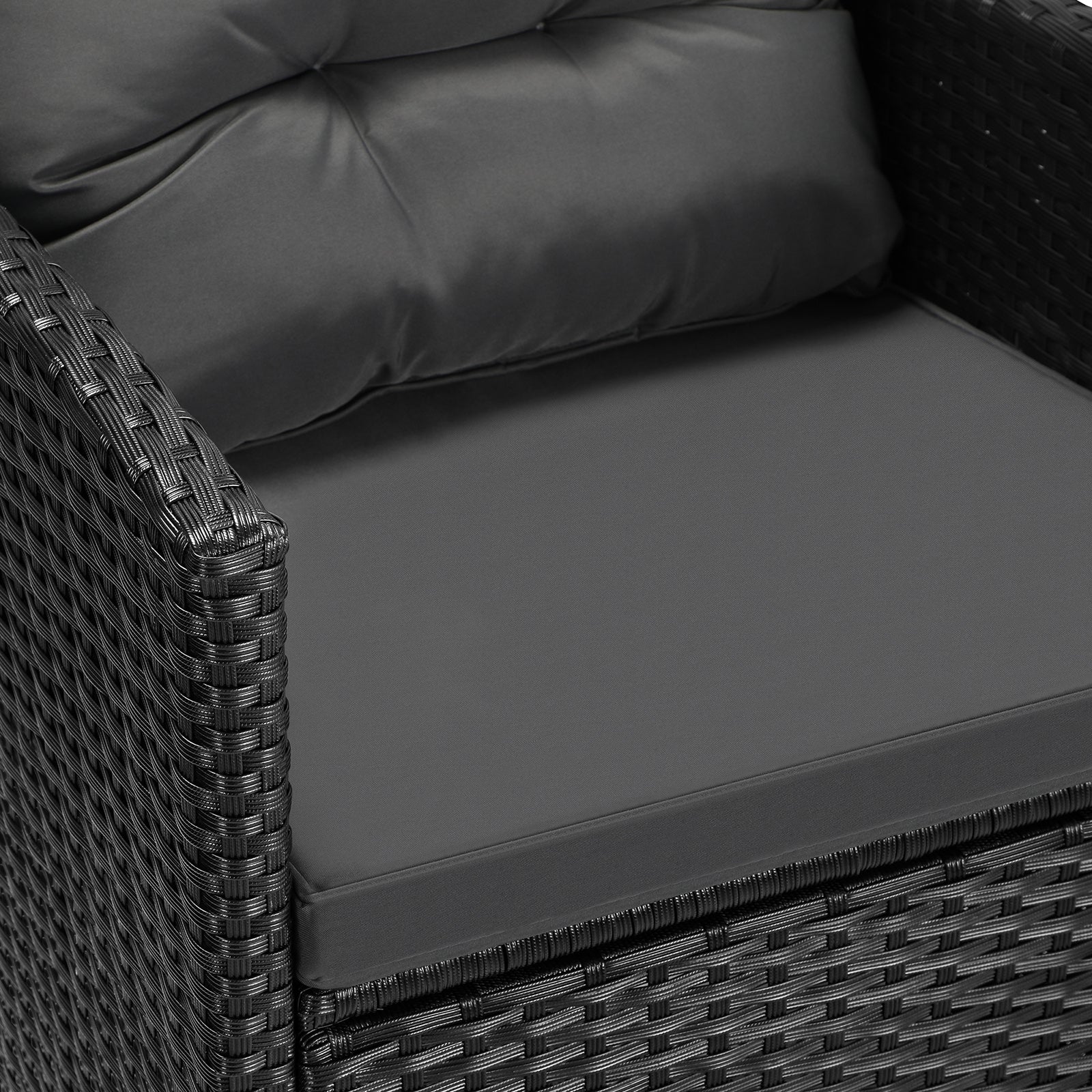 Livsip Outdoor Furniture Lounge Setting Wicker Sofa Chair Table Garden Patio Set - Sunyee