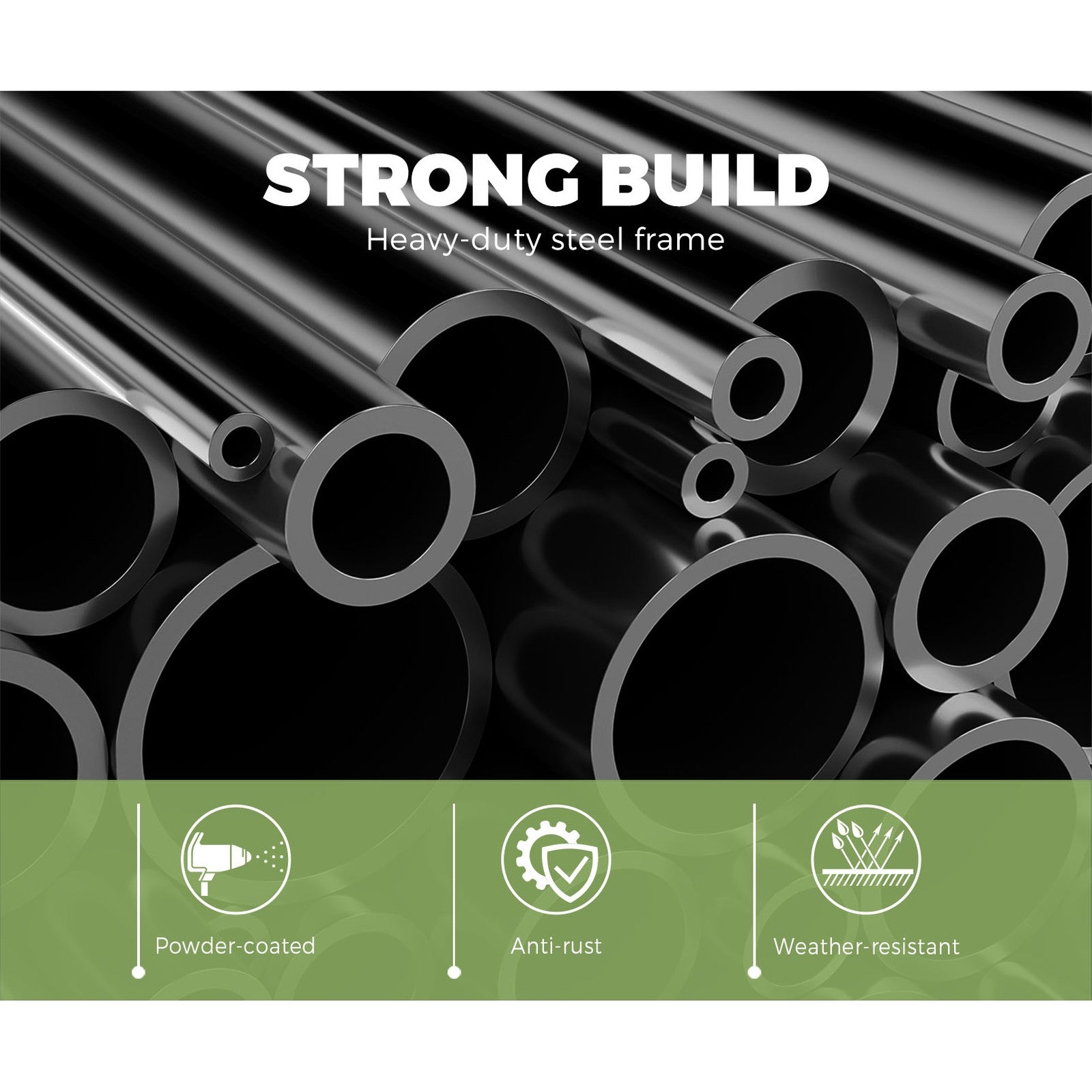 Livsip Outdoor Lounge Chairs Patio Furniture Garden Sofa with Cushions Set of 2 - Sunyee