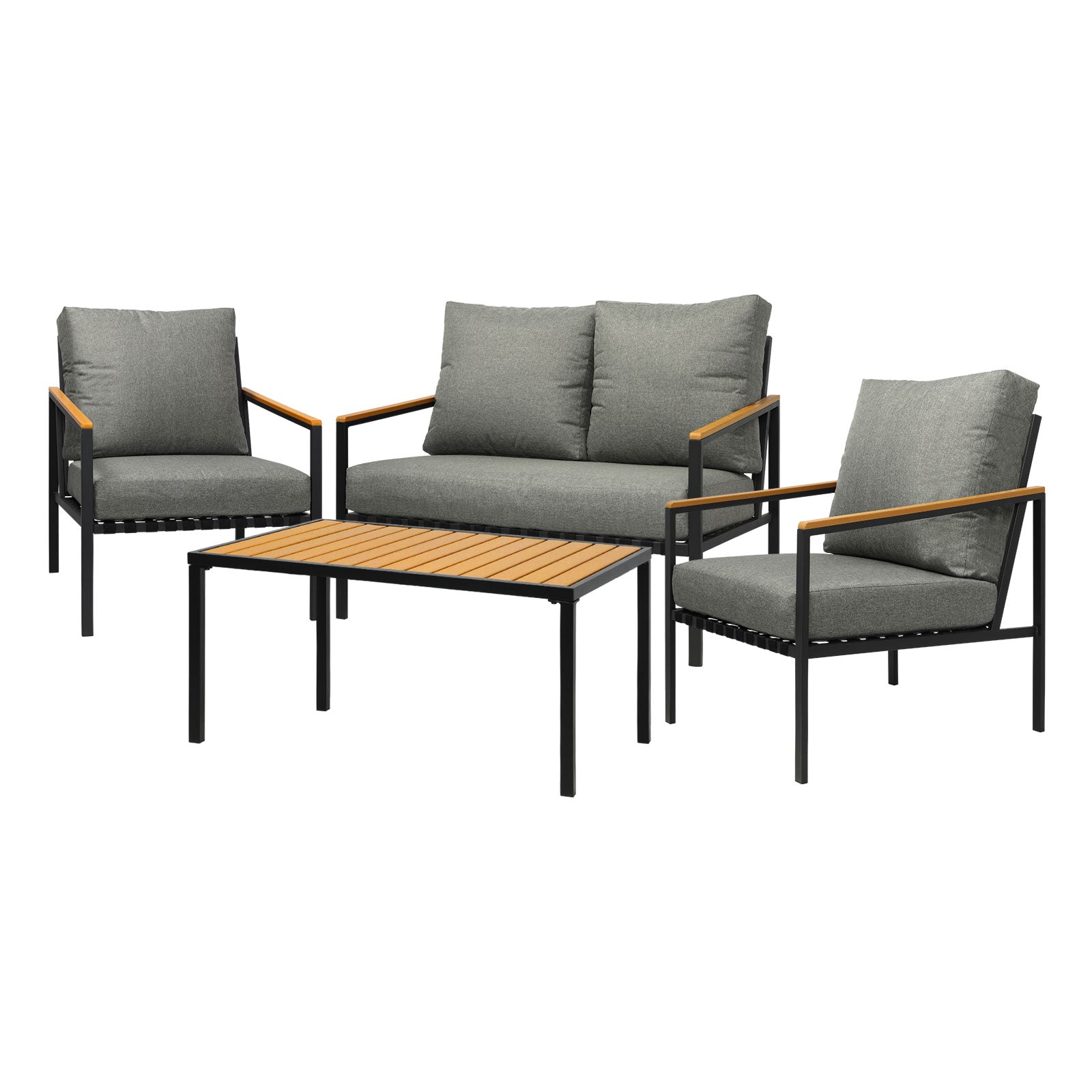 Livsip Outdoor Furniture 4-Piece Setting Bistro Set Dining Chairs Patio Setting - Sunyee