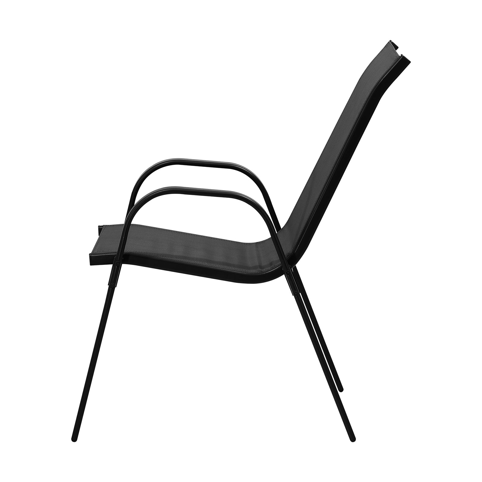 Livsip Set of 2 Outdoor Stackable Chairs Patio Furniture Lounge Chair Bistro Set - Sunyee