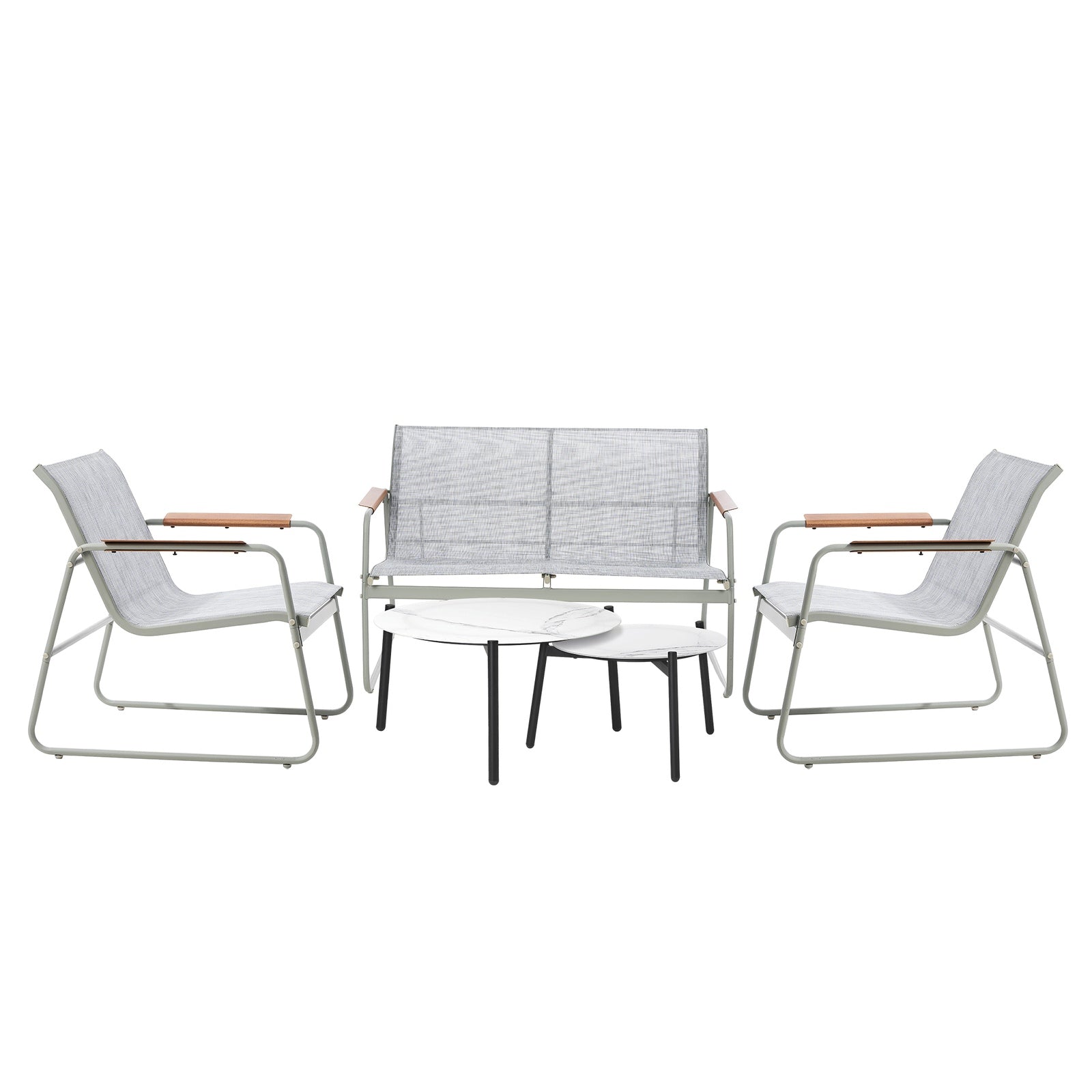 Livsip 4 Seater Outdoor Lounge Setting Furniture Patio Coffee Table Set Armchair - Sunyee