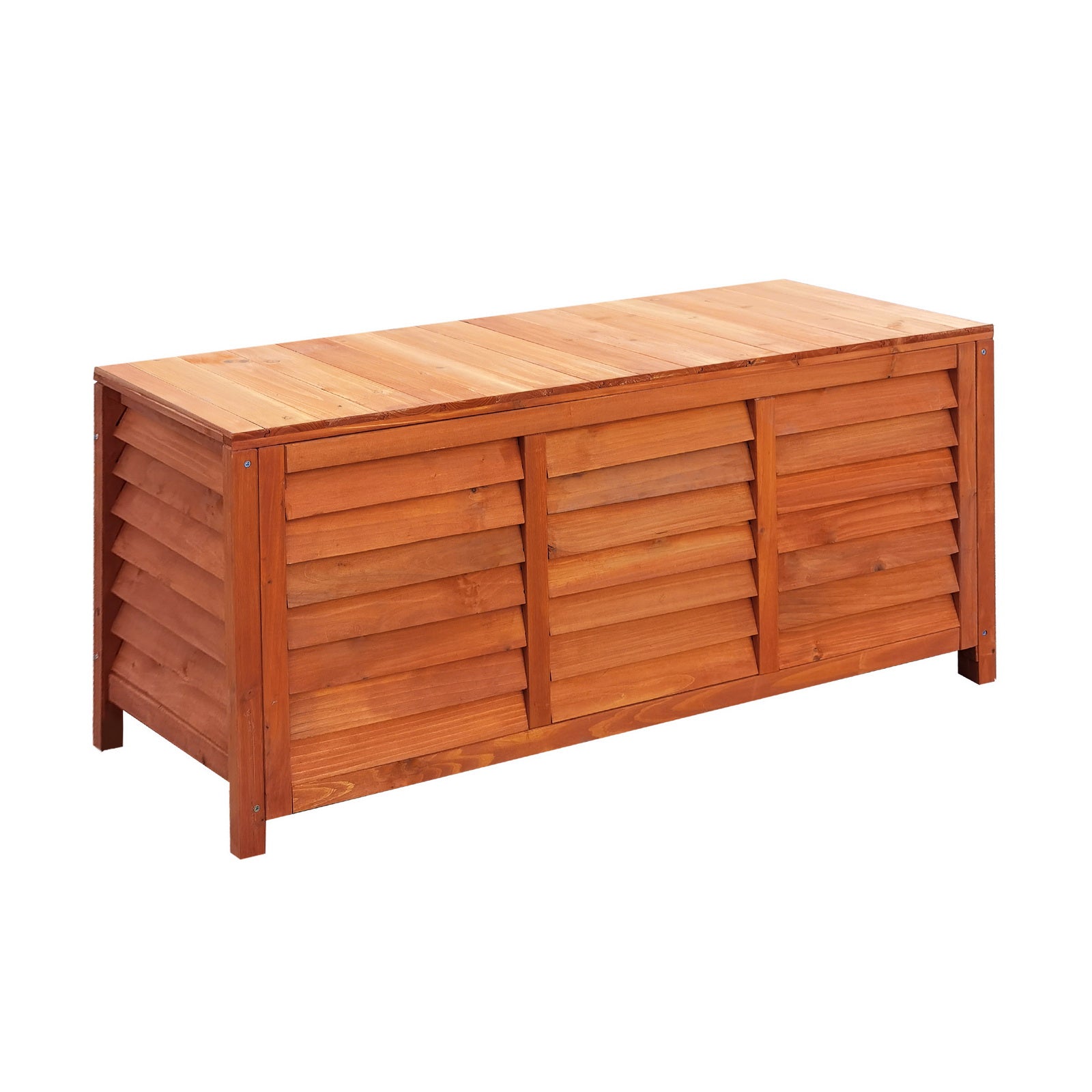 Livsip Outdoor Storage Bench Box Garden Wooden Chest Toy Tool Sheds Furniture - Sunyee