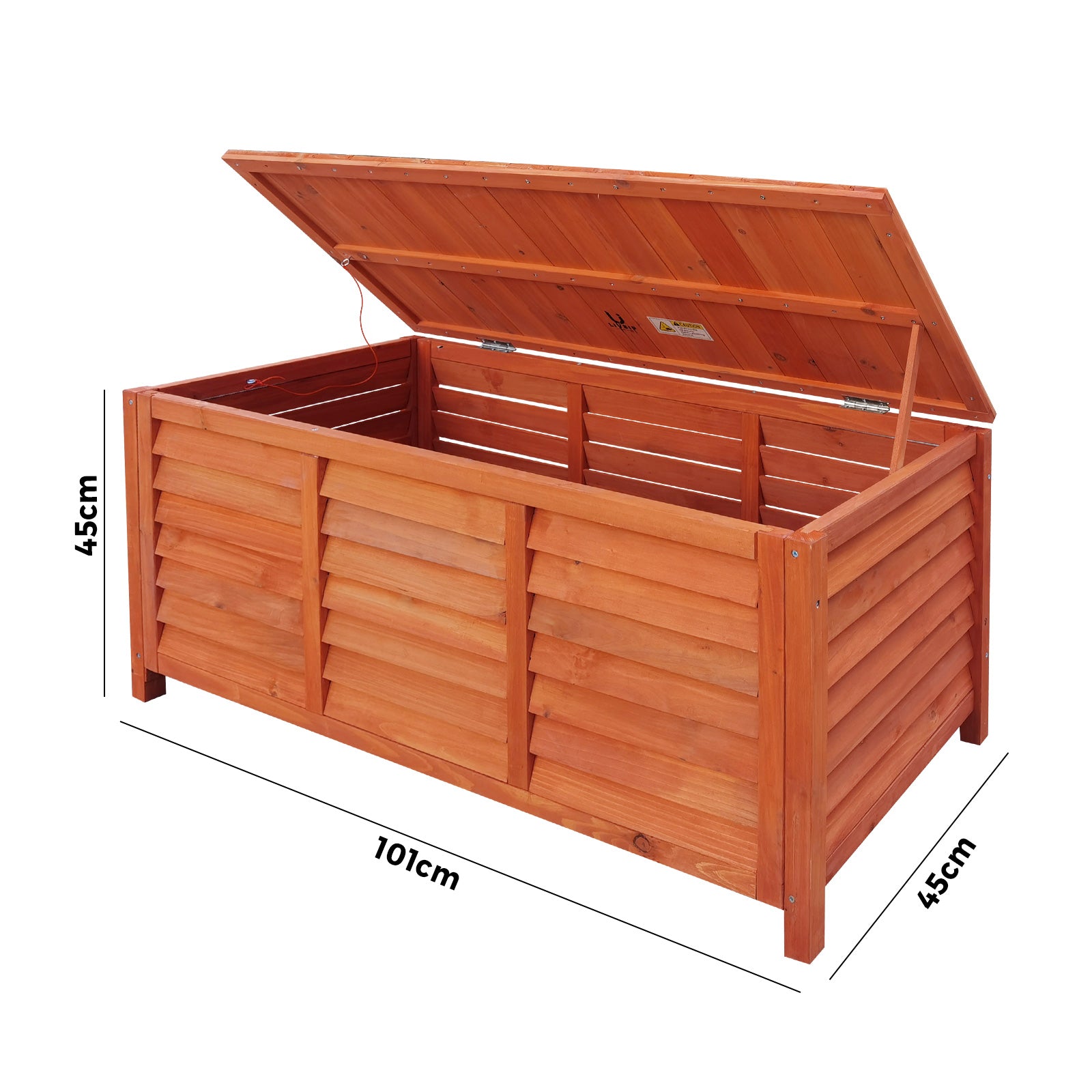 Livsip Outdoor Storage Bench Box Garden Wooden Chest Toy Tool Sheds Furniture - Sunyee