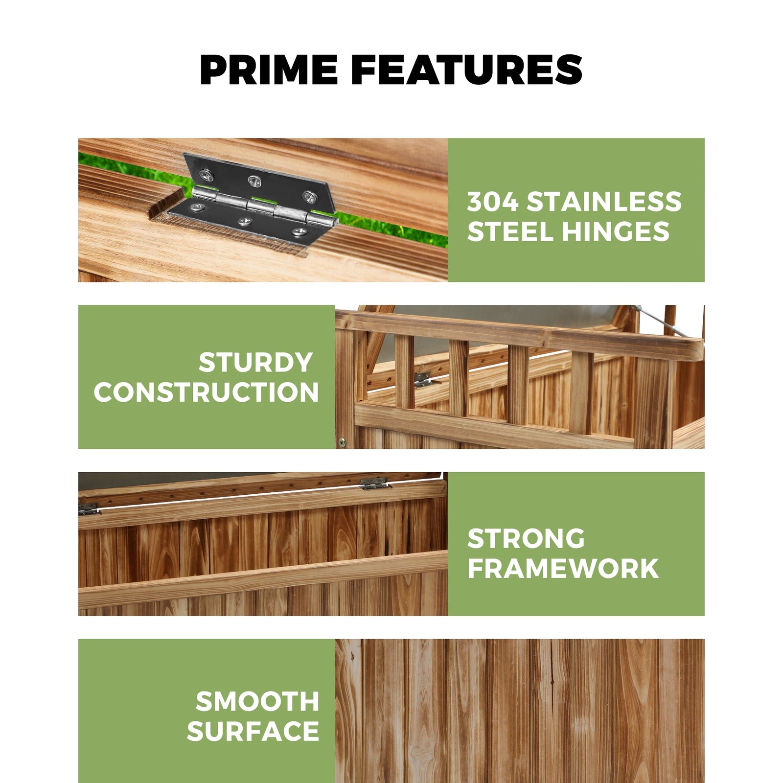 Livsip Outdoor Storage Box Garden Bench Tools Toy Chest Furniture Container Shed - Sunyee