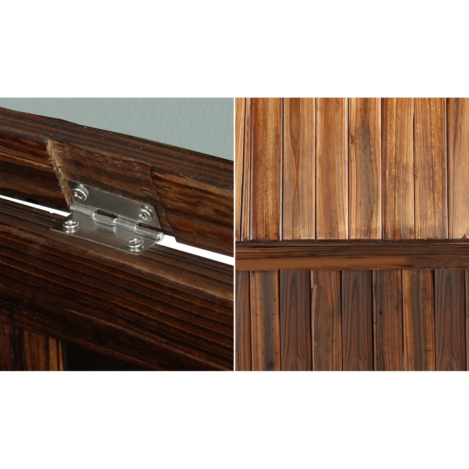 Livsip Outdoor Storage Box Wooden Garden Bench Chest Tool Container L Charcoal - Sunyee