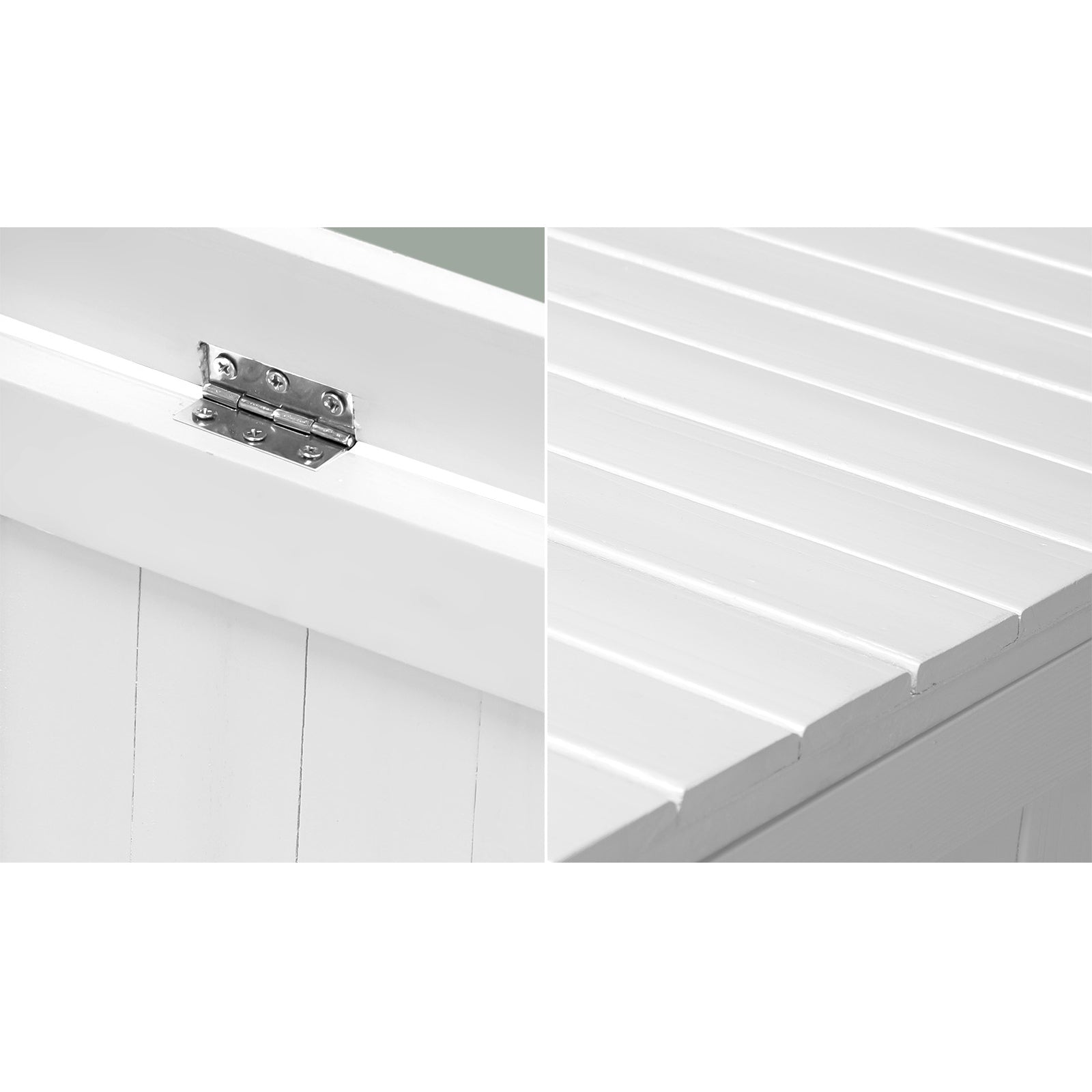 Livsip Outdoor Storage Bench Box Garden Wooden Container Chest Toy Tool Sheds XL - Sunyee