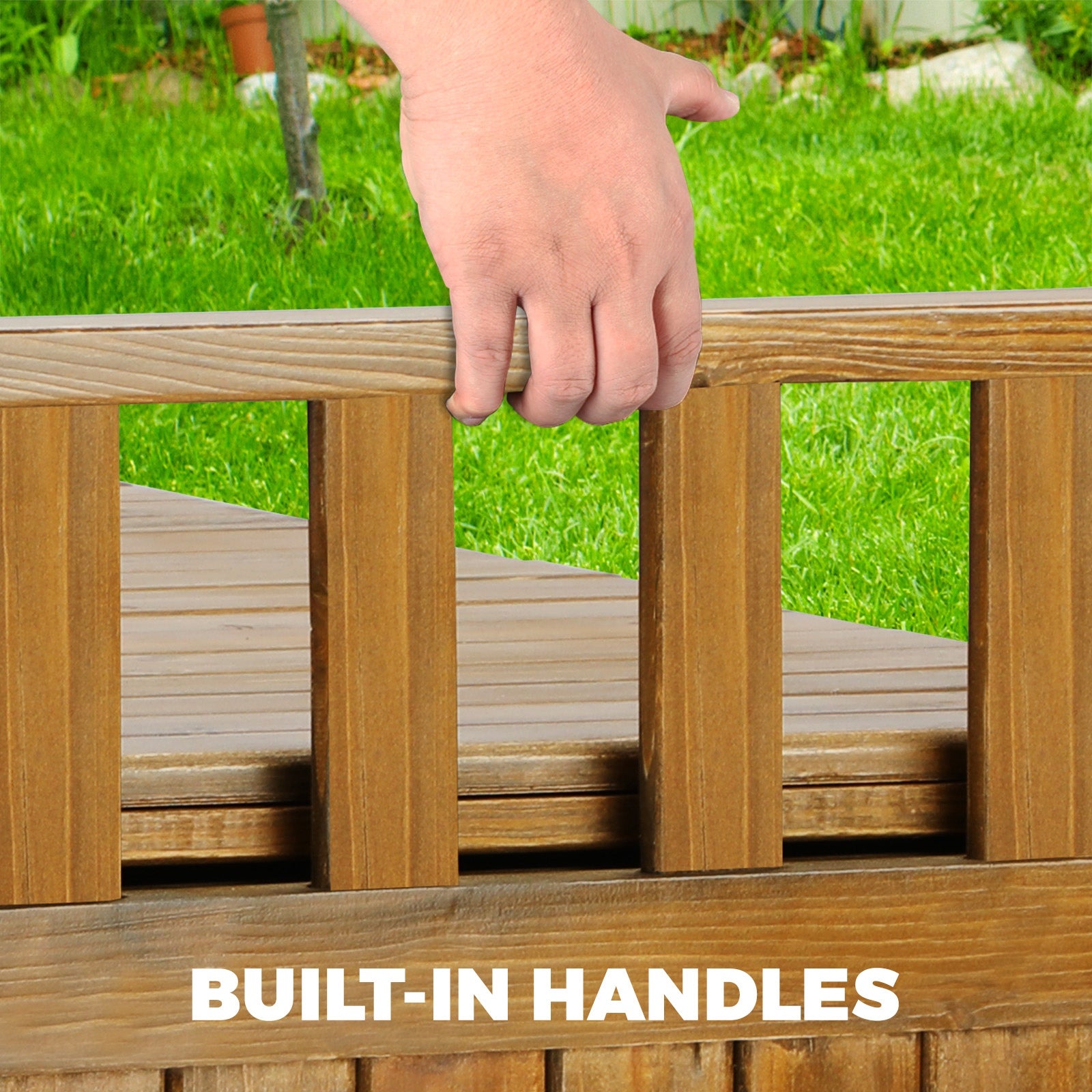 Livsip Outdoor Storage Box Garden Bench Seat Toy Tool Sheds XL - Sunyee