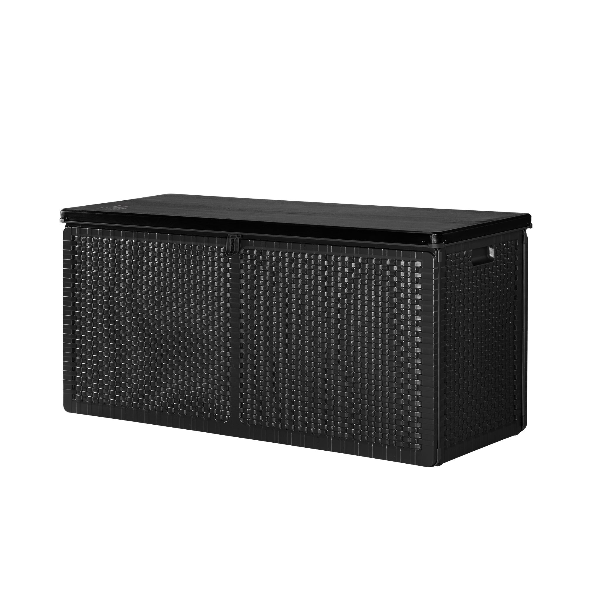 Livsip Outdoor Storage Box Bench 310L Cabinet Container Garden Deck Tool Black - Sunyee