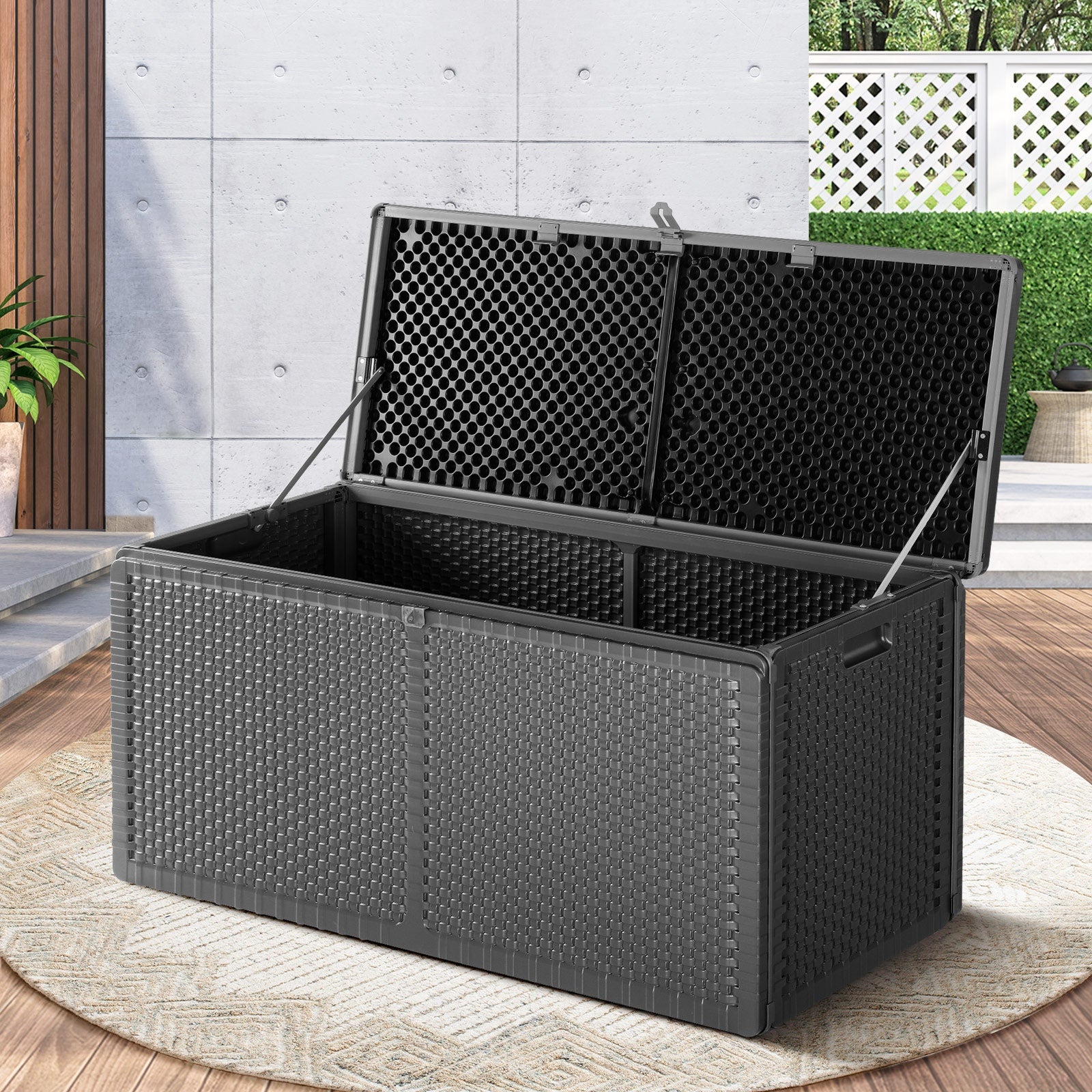 Livsip Outdoor Storage Boxes 290/310L/490L Lockable Indoor Toys Container Chest - Sunyee