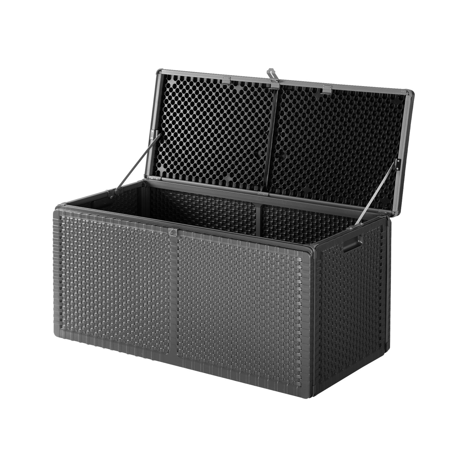 Livsip Outdoor Storage Box Bench 310L Cabinet Container Garden Deck Tool Grey - Sunyee