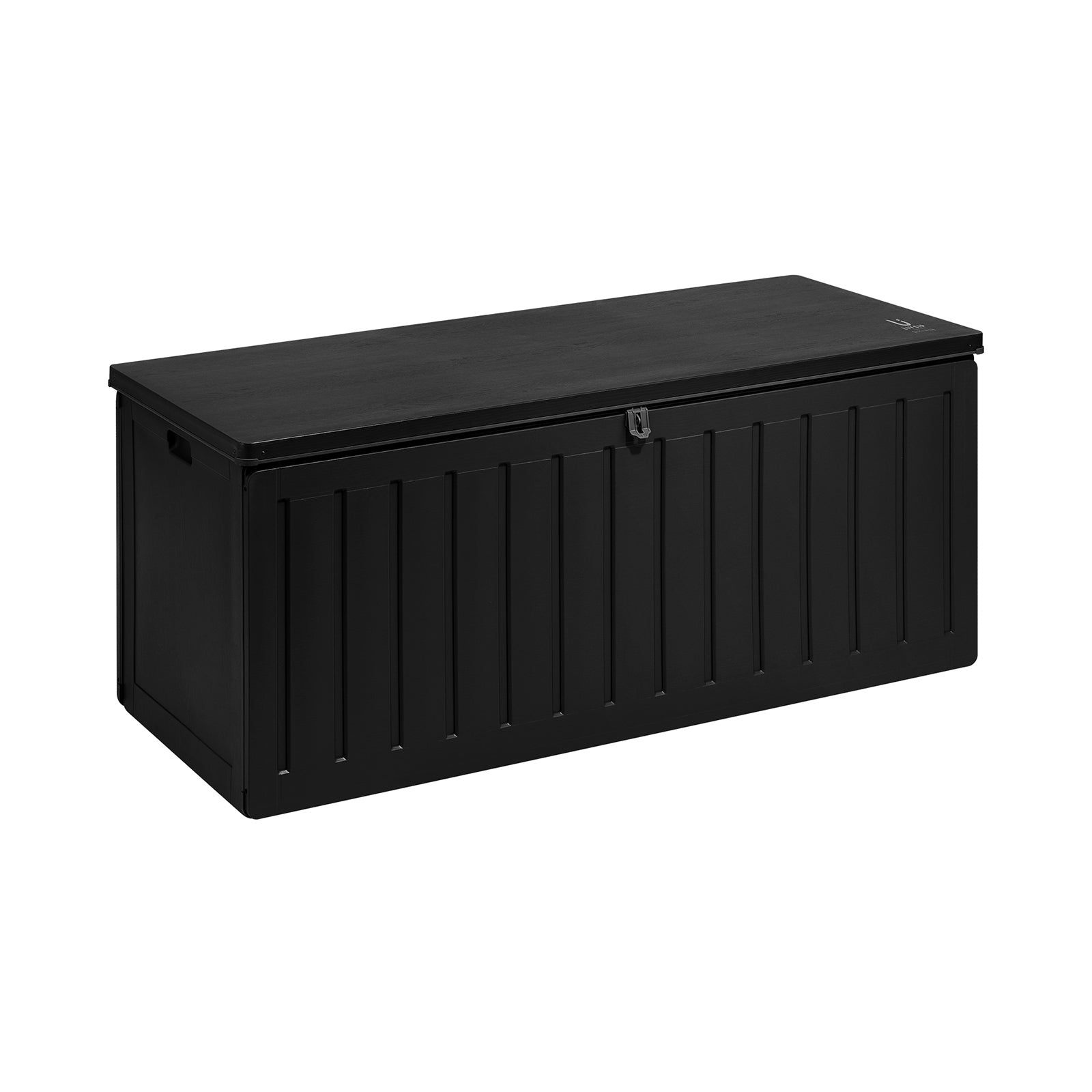 Livsip Outdoor Storage Box Bench 490L Cabinet Container Garden Deck Tool Black - Sunyee