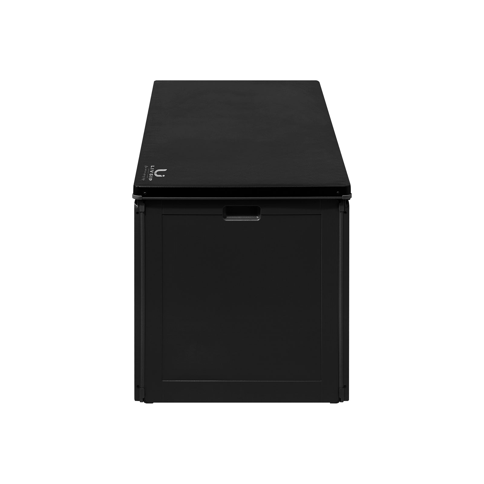 Livsip Outdoor Storage Box Bench 490L Cabinet Container Garden Deck Tool Black - Sunyee