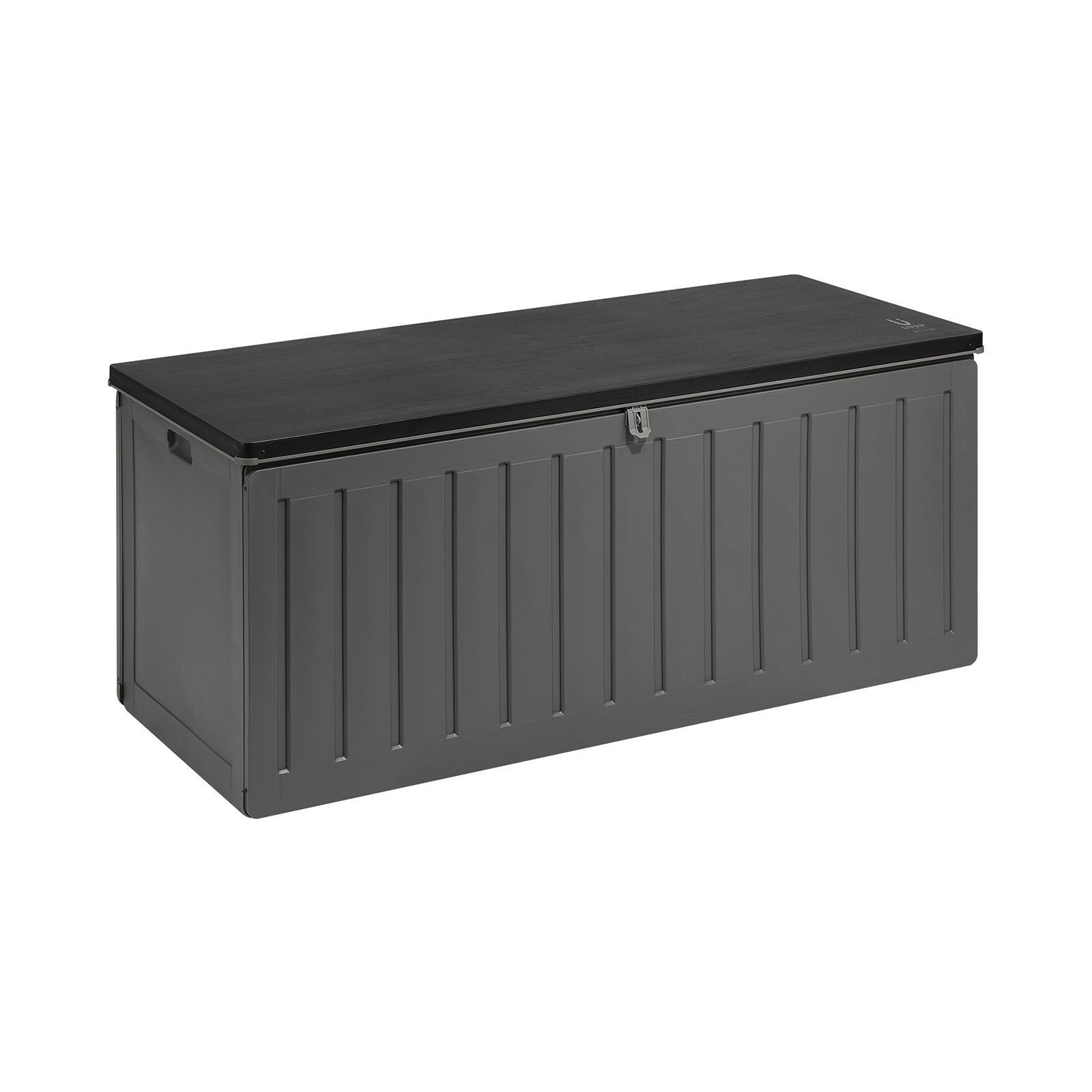 Livsip Outdoor Storage Box Bench 490L Cabinet Container Garden Deck Tool Grey - Sunyee