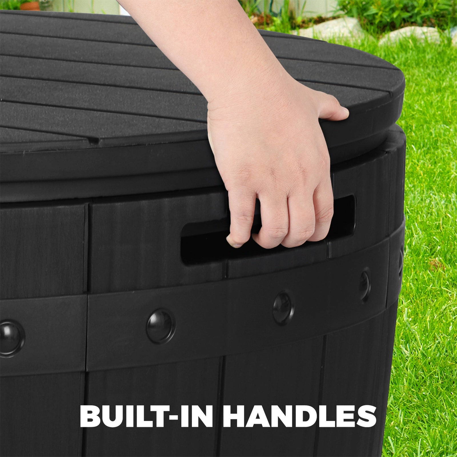 Livsip Outdoor Storage Box Garden Bench Waterproof Container Indoor Toys Tool - Sunyee