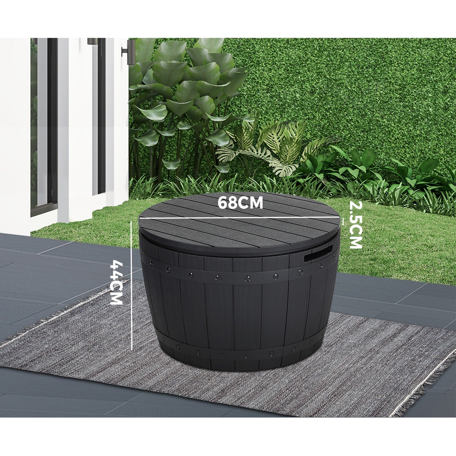 Livsip Outdoor Storage Box Garden Bench Waterproof Container Indoor Toys Tool - Sunyee