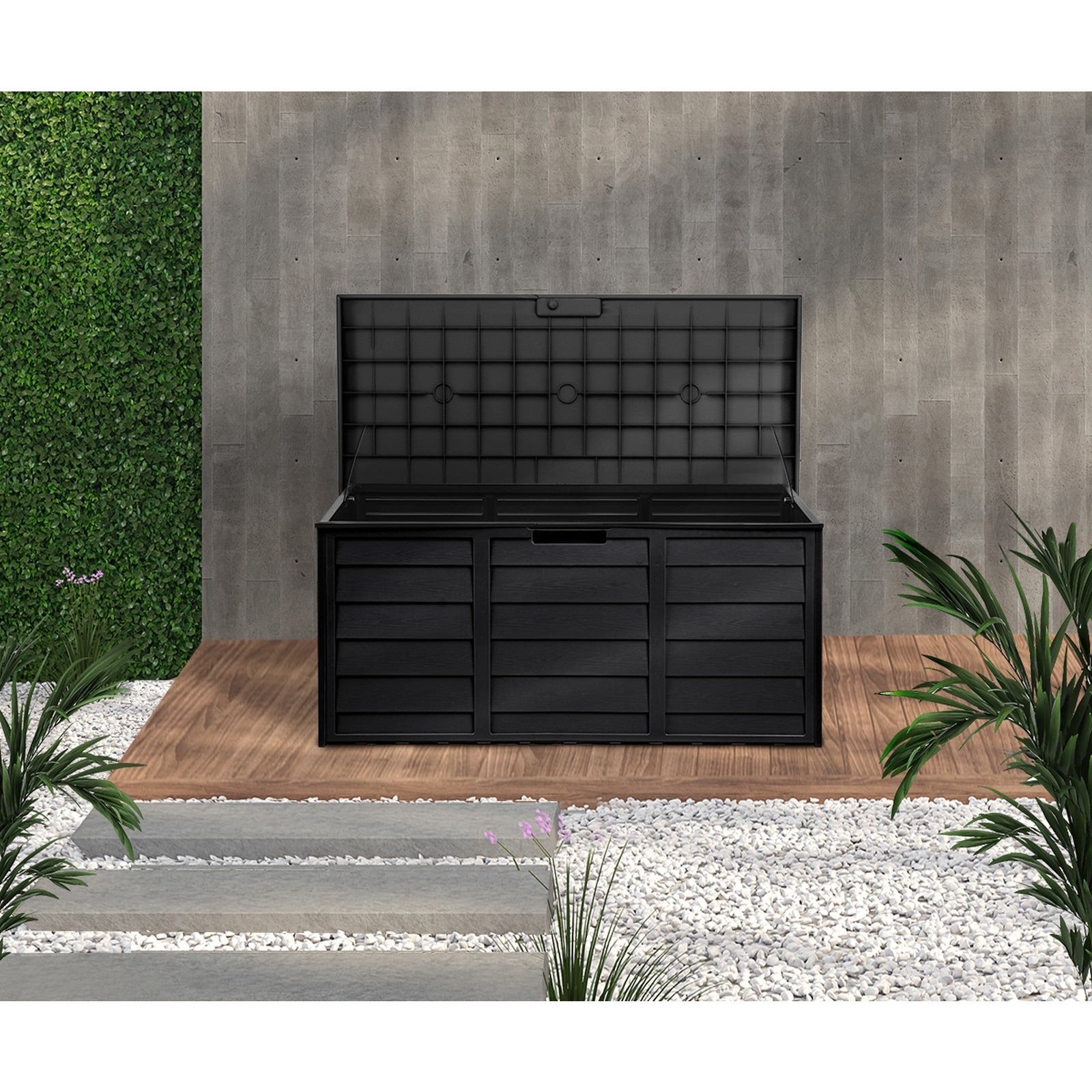 Livsip Outdoor Storage Boxes 290/310L/490L Lockable Indoor Toys Container Chest - Sunyee