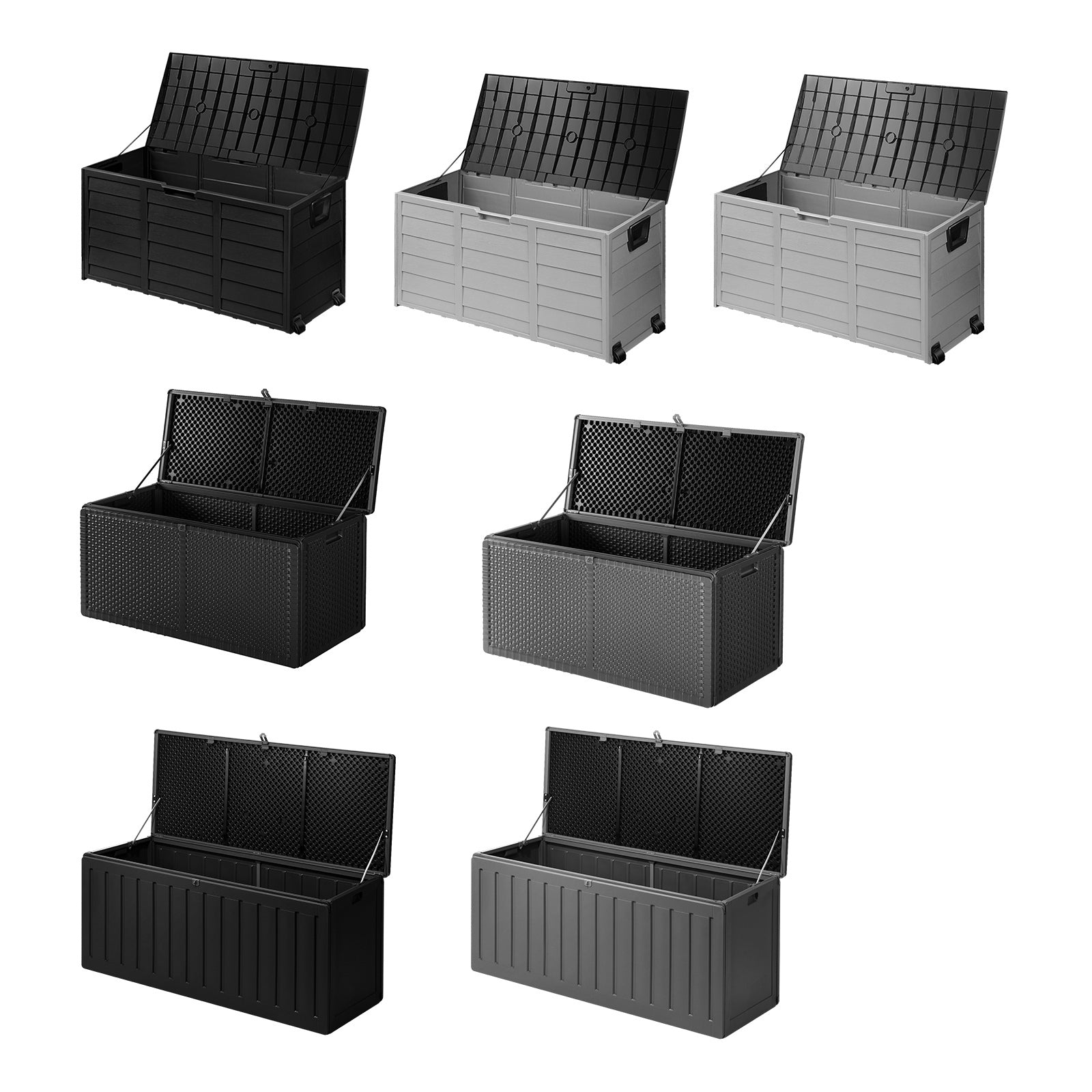 Livsip Outdoor Storage Boxes 290/310L/490L Lockable Indoor Toys Container Chest - Sunyee