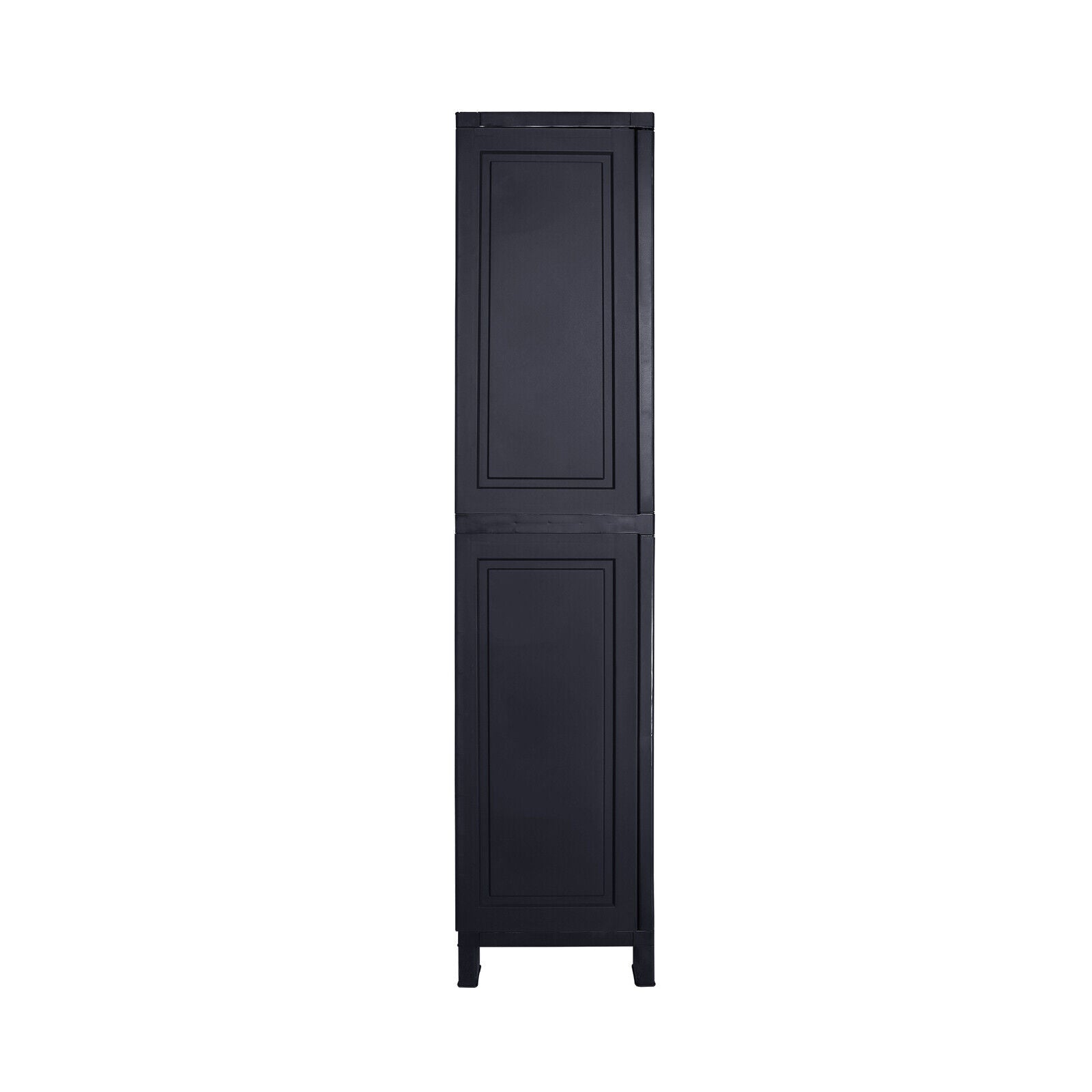 Livsip Outdoor Storage Cabinet Box Cupboard Garage Garden Adjustable Tall Black - Sunyee