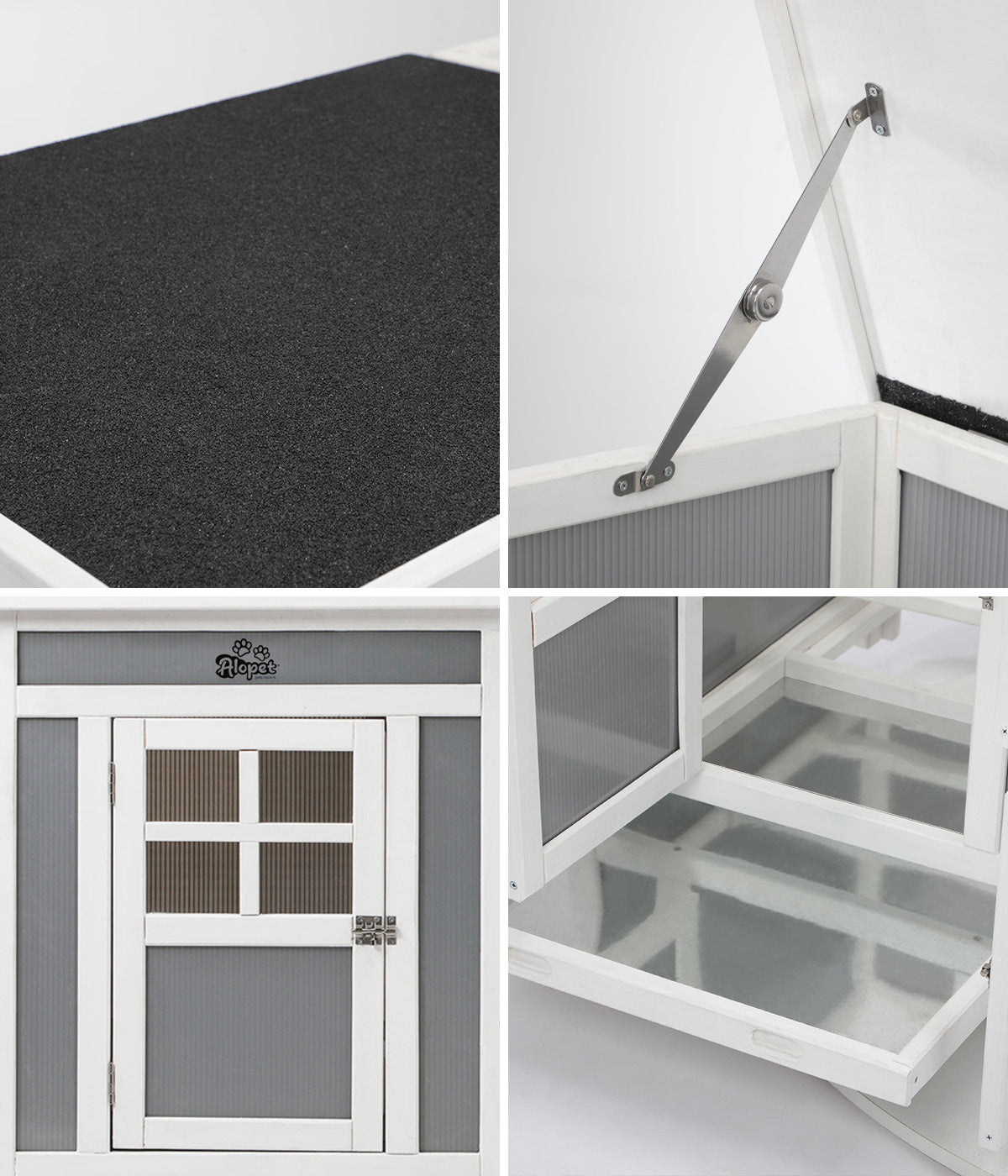 Alopet Chicken Coop Rabbit Hutch Wooden House Run Large Cage Double Hatch - Sunyee