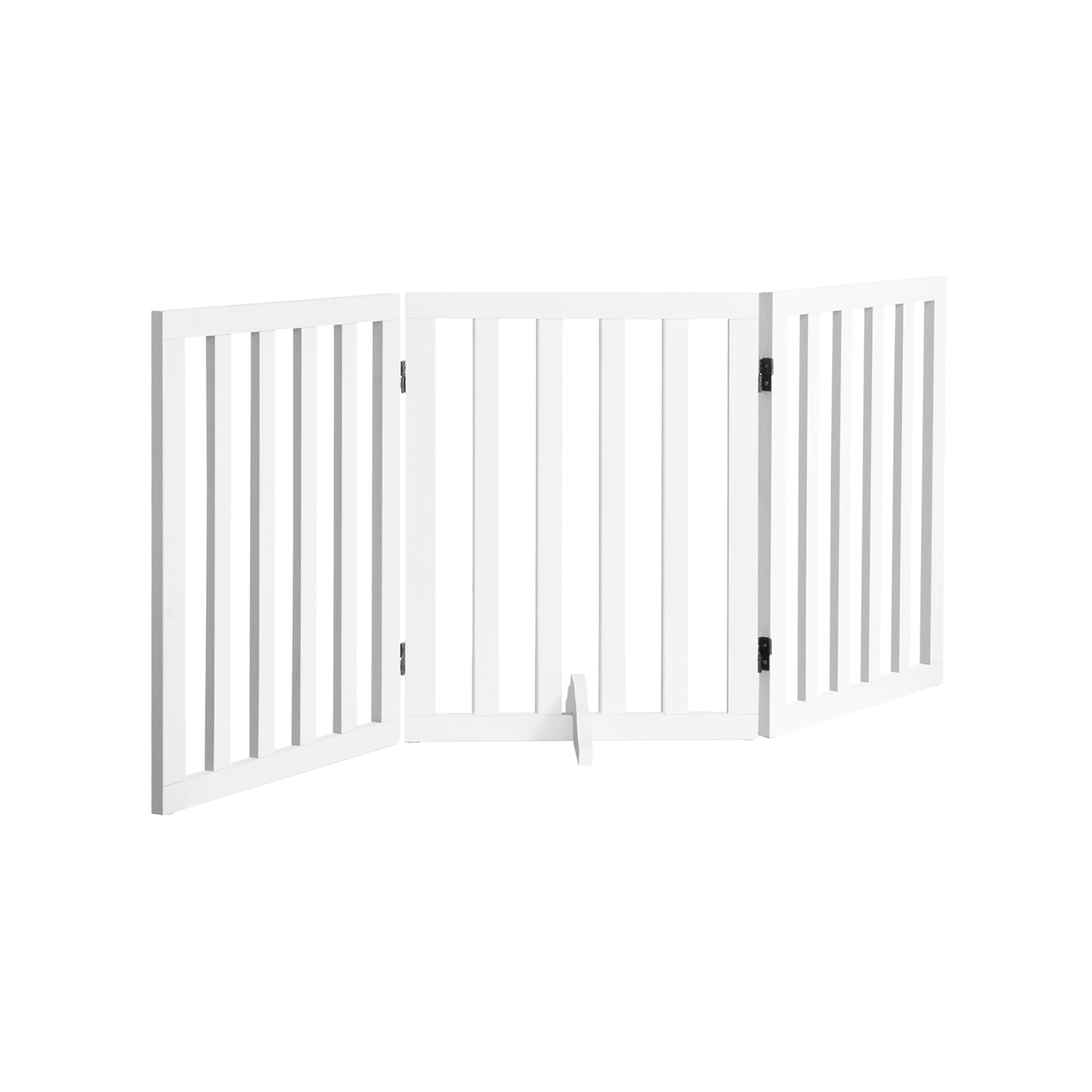 Alopet Wooden Pet Gate Dog Fence Safety Stair Barrier Security Door 3 Panels - Sunyee