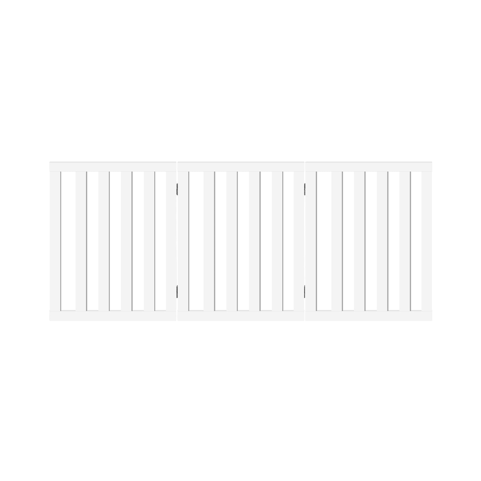 Alopet Wooden Pet Gate Dog Fence Safety Stair Barrier Security Door 3 Panels - Sunyee