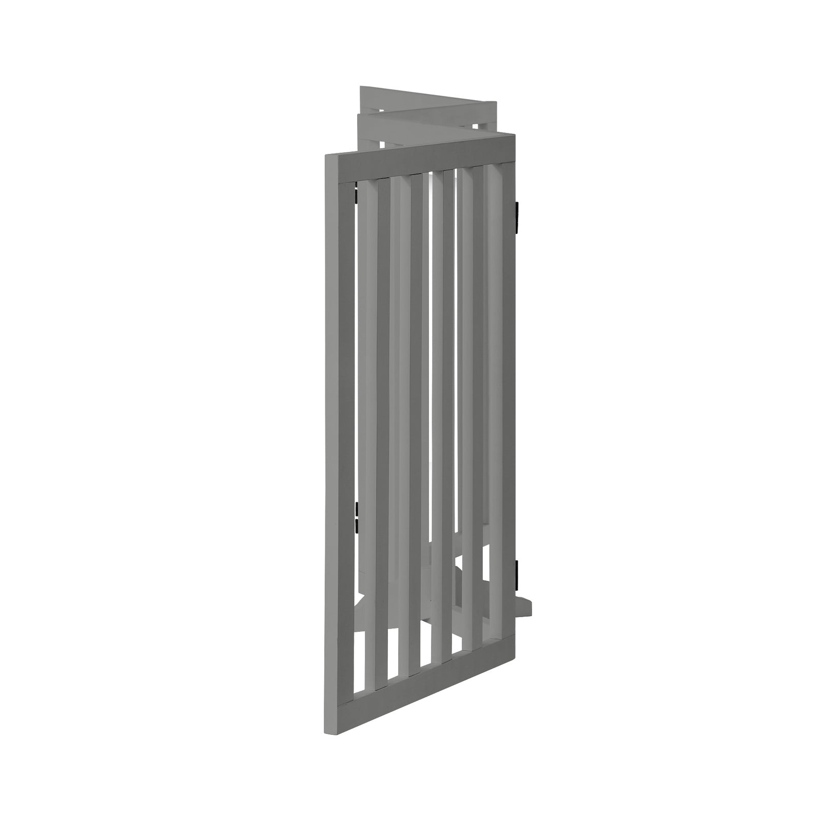 Alopet Wooden Pet Gate Dog Fence Grey Safety Stair Barrier Security Door 80cm - Sunyee