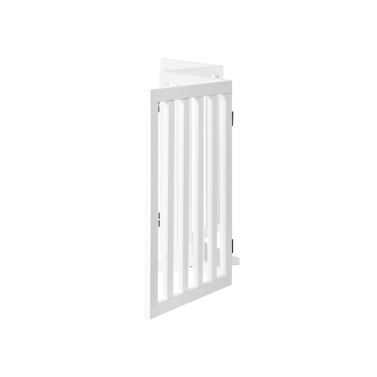 Alopet Wooden Pet Gate Dog Fence Safety Stair Barrier Security Door 4 Panels - Sunyee