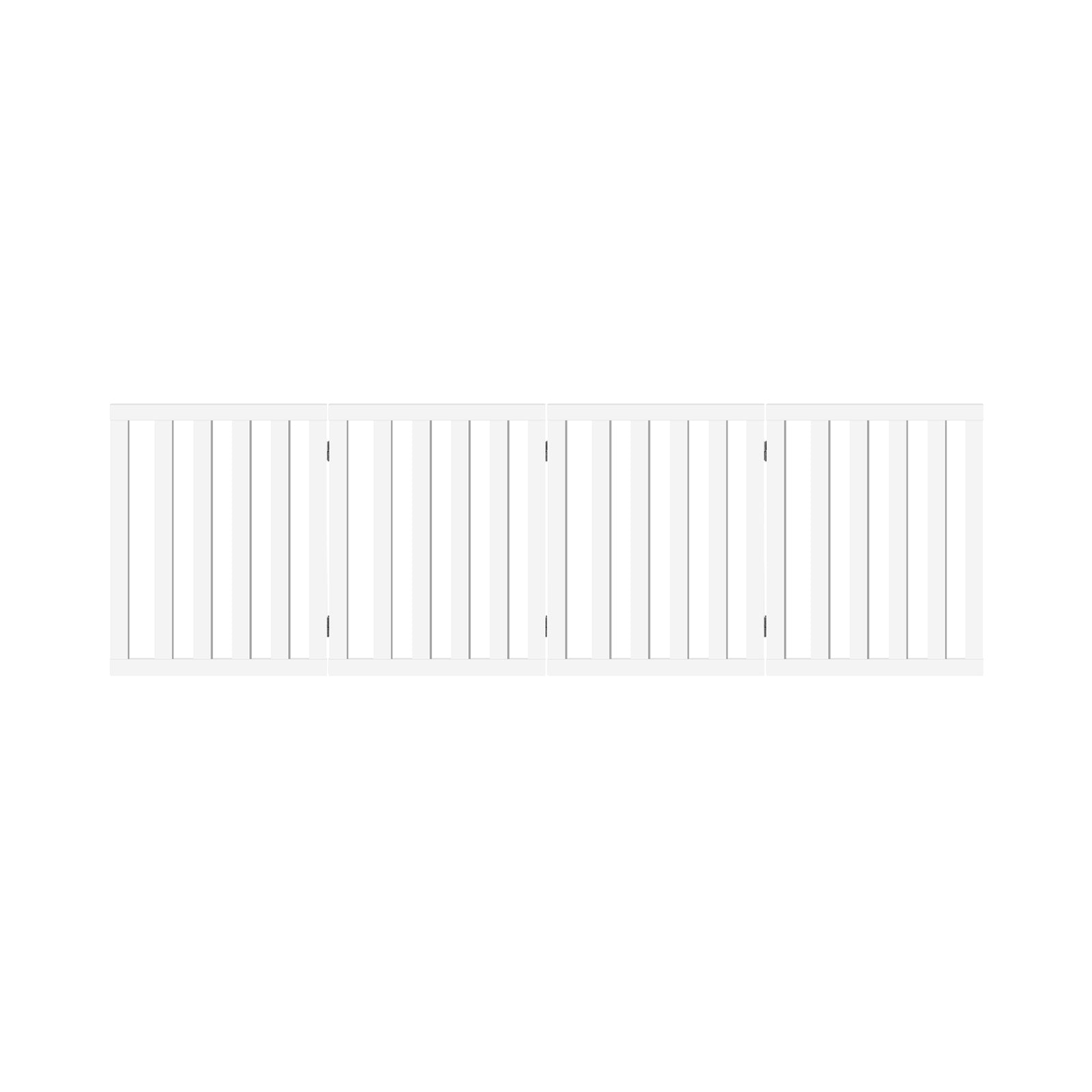 Alopet Wooden Pet Gate Dog Fence Safety Stair Barrier Security Door 4 Panels - Sunyee