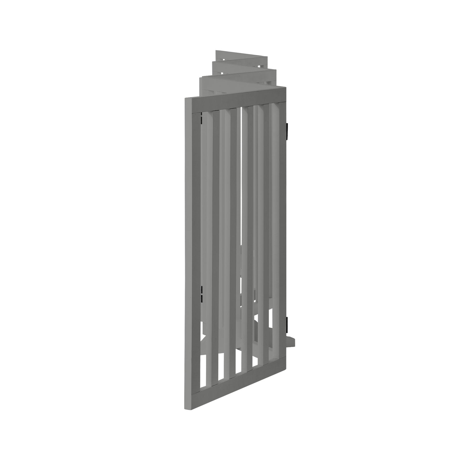 Alopet Wooden Pet Gate Dog Fence Grey Safety Stair Barrier Security Door 80cm - Sunyee