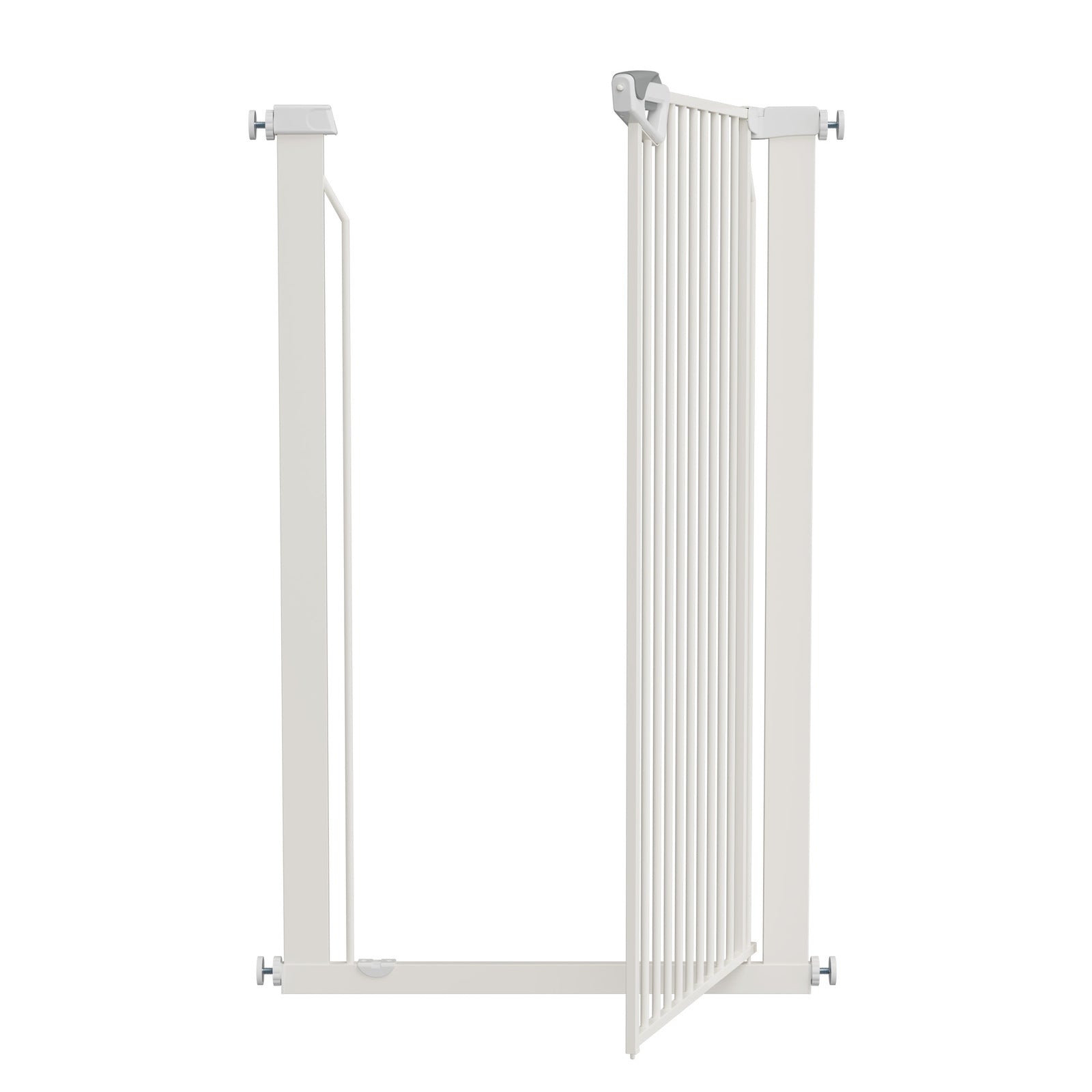 Alopet 120cm Retractable Safety Gate Pet Dog Cat Fence Guard Door White - Sunyee