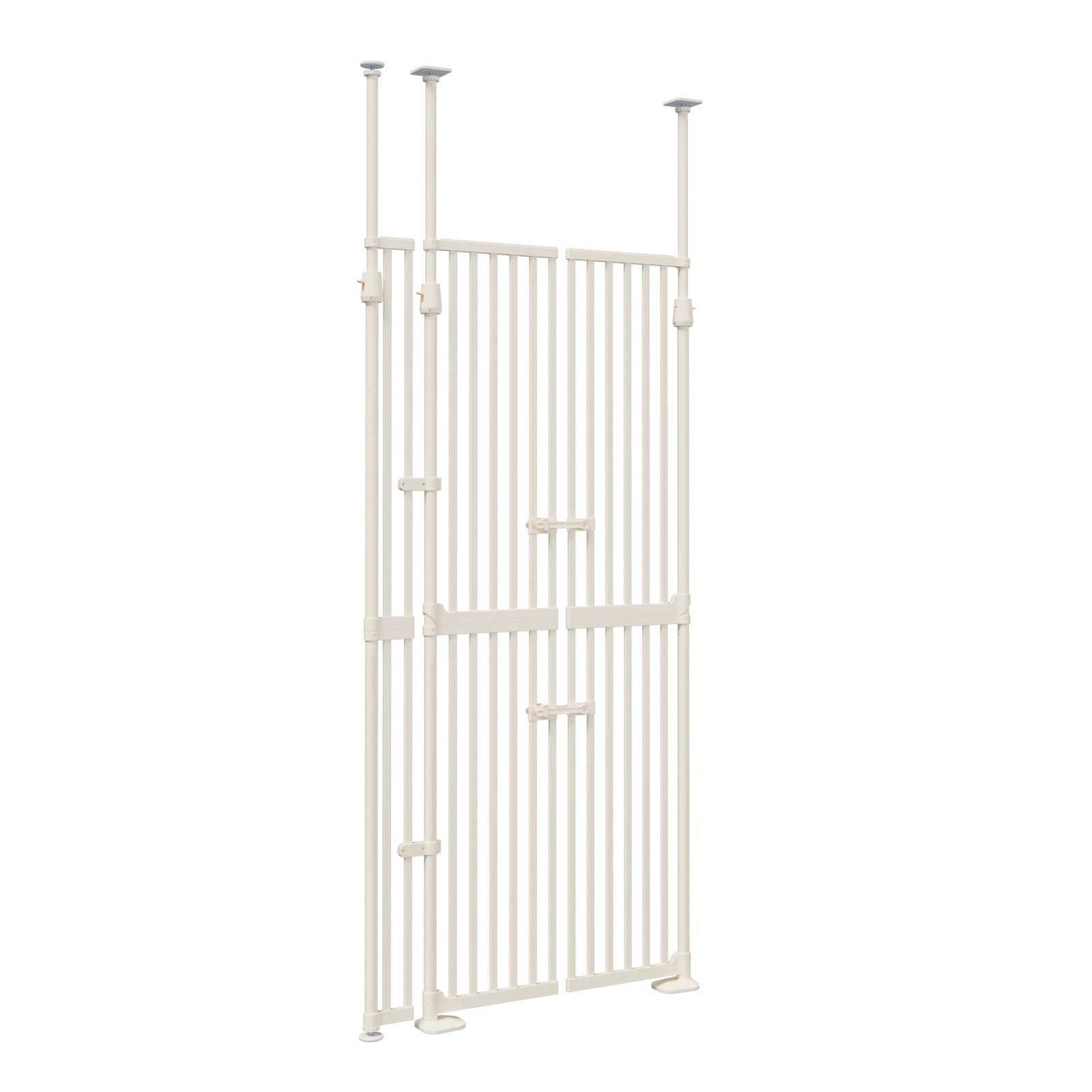 Alopet 190cm-264cm Retractable Safety Gate Pet Dog Cat Extra Tall Fence White - Sunyee