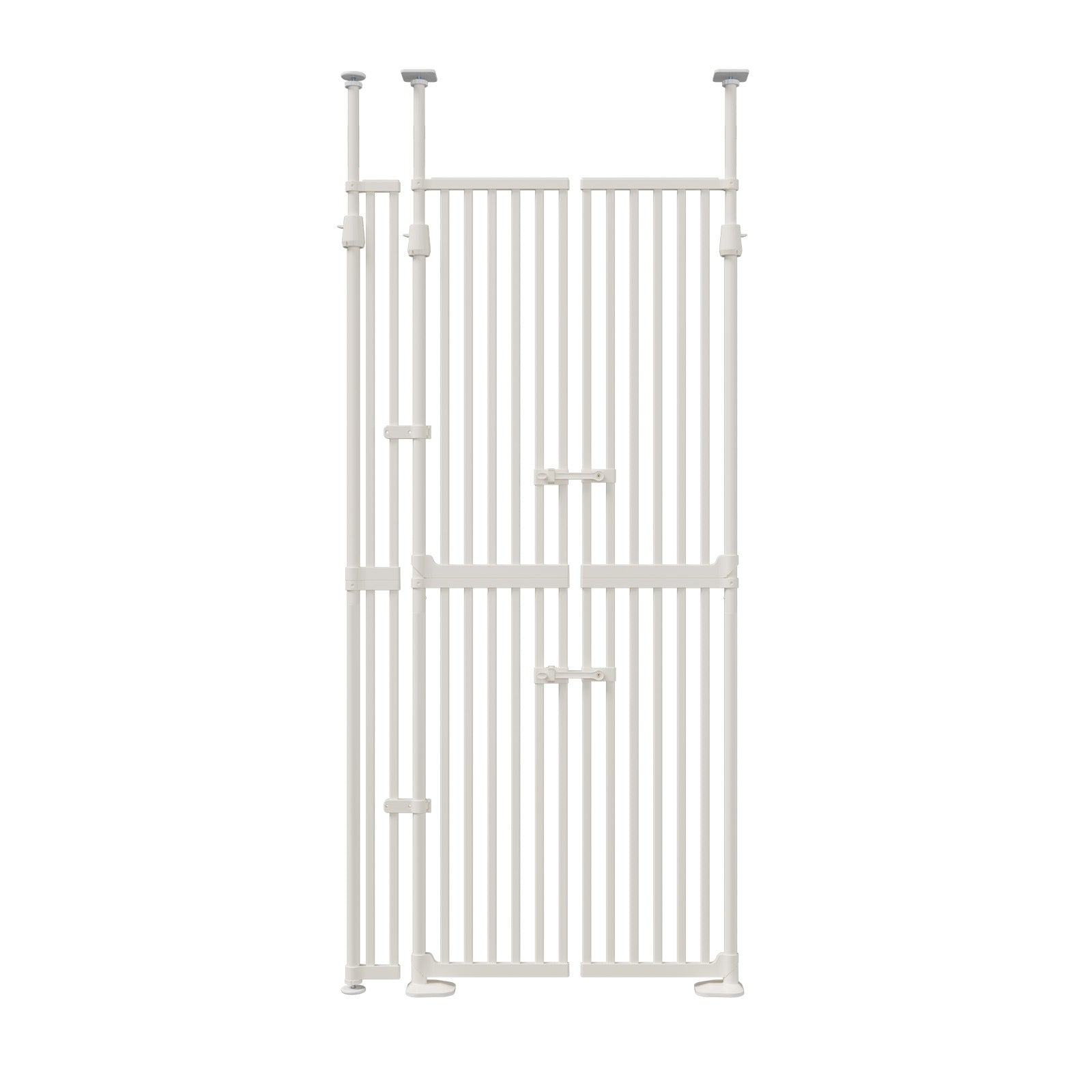 Alopet 190cm-264cm Retractable Safety Gate Pet Dog Cat Extra Tall Fence White - Sunyee