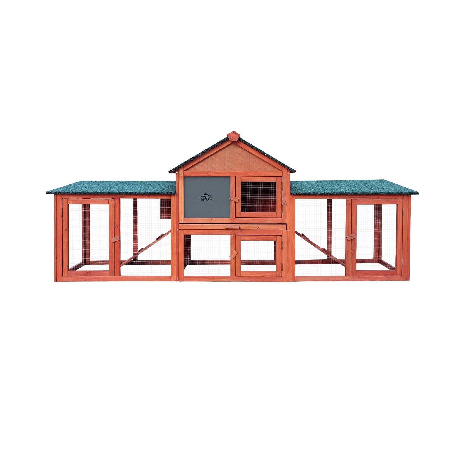 Alopet Rabbit Hutch Chicken Coop Bunny House Run Cage Wooden Outdoor Pet Hutch - Sunyee