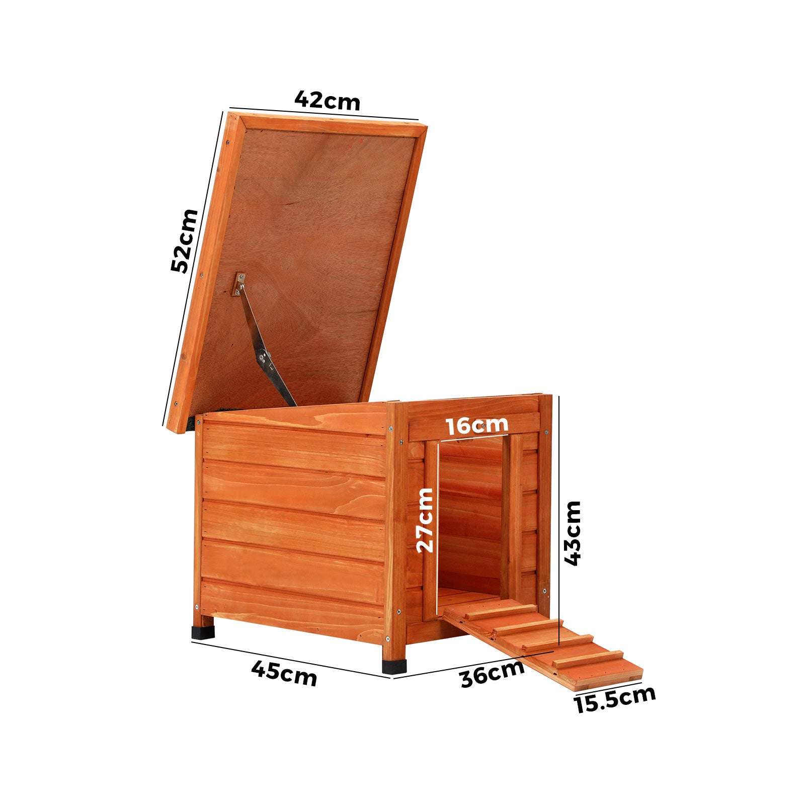 Alopet Cube Rabbit Hutch Wooden Cage Chicken Coop House Enclosure Outdoor Indoor - Sunyee