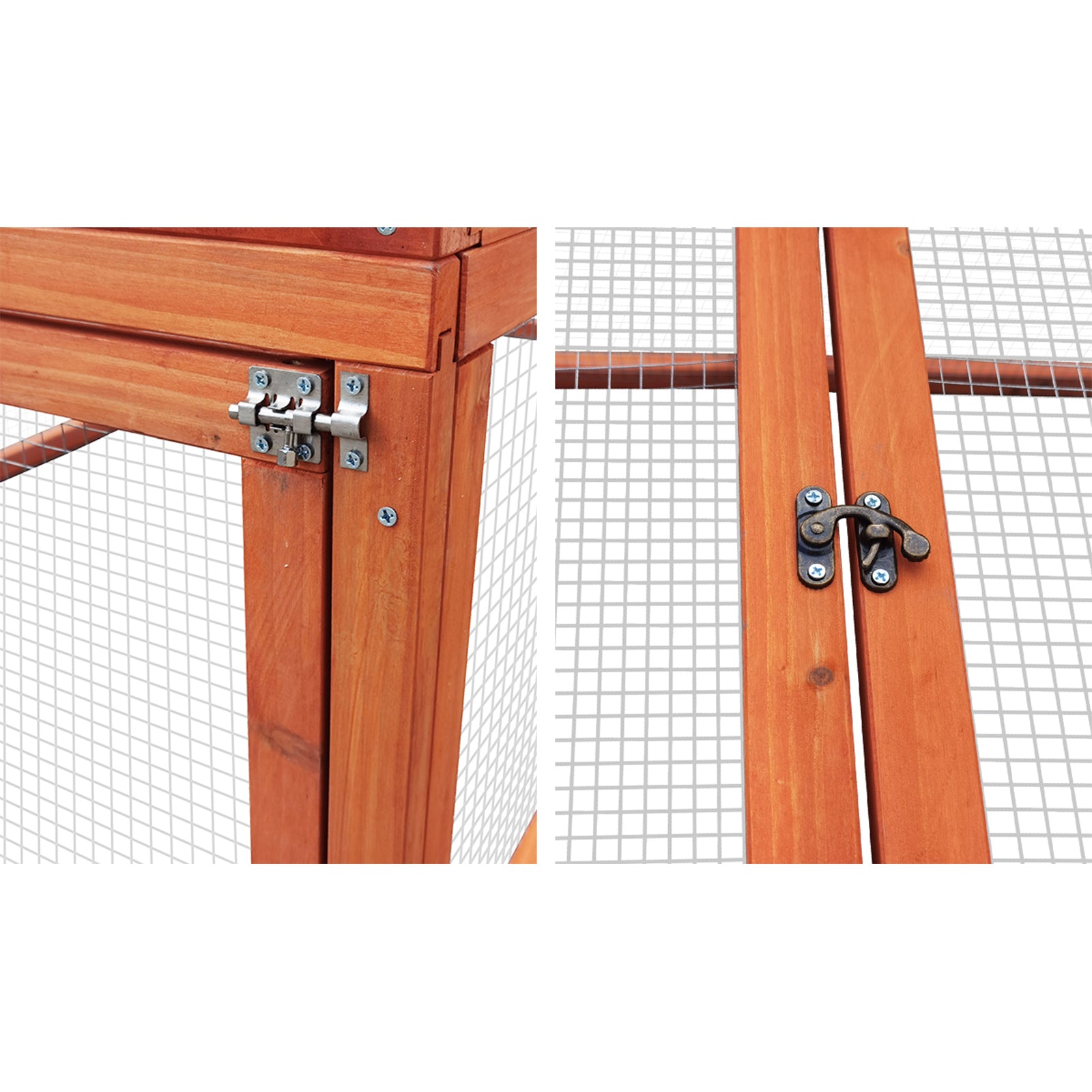 Alopet Chicken Coop Rabbit Hutch Extra Large Wooden Chicken House Run Hen Cage - Sunyee