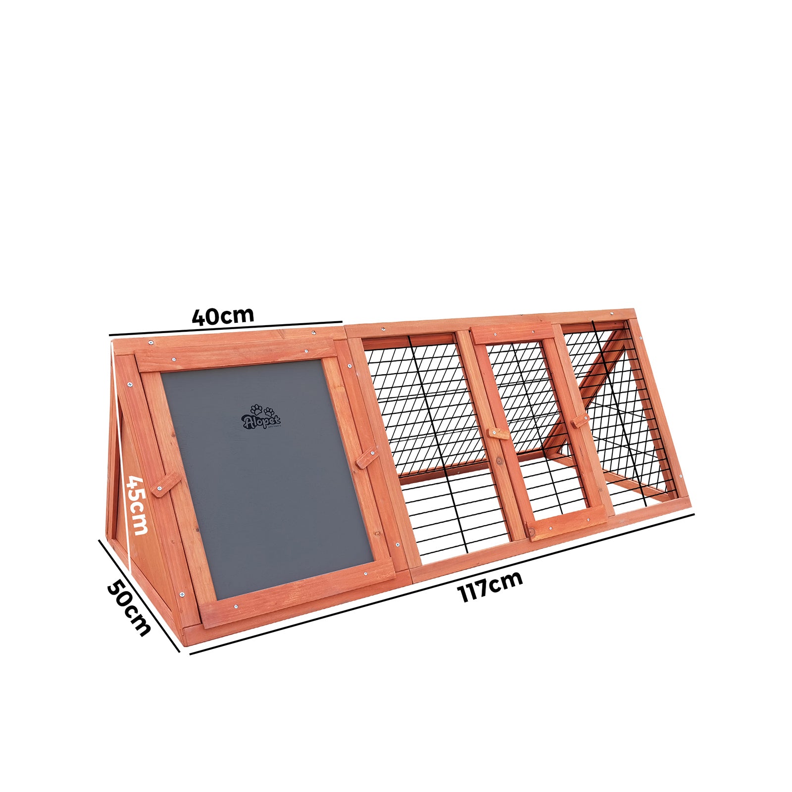 Alopet Rabbit Hutch Bunny House Run Cage Chicken Coop Wooden Outdoor Pet Hutch - Sunyee