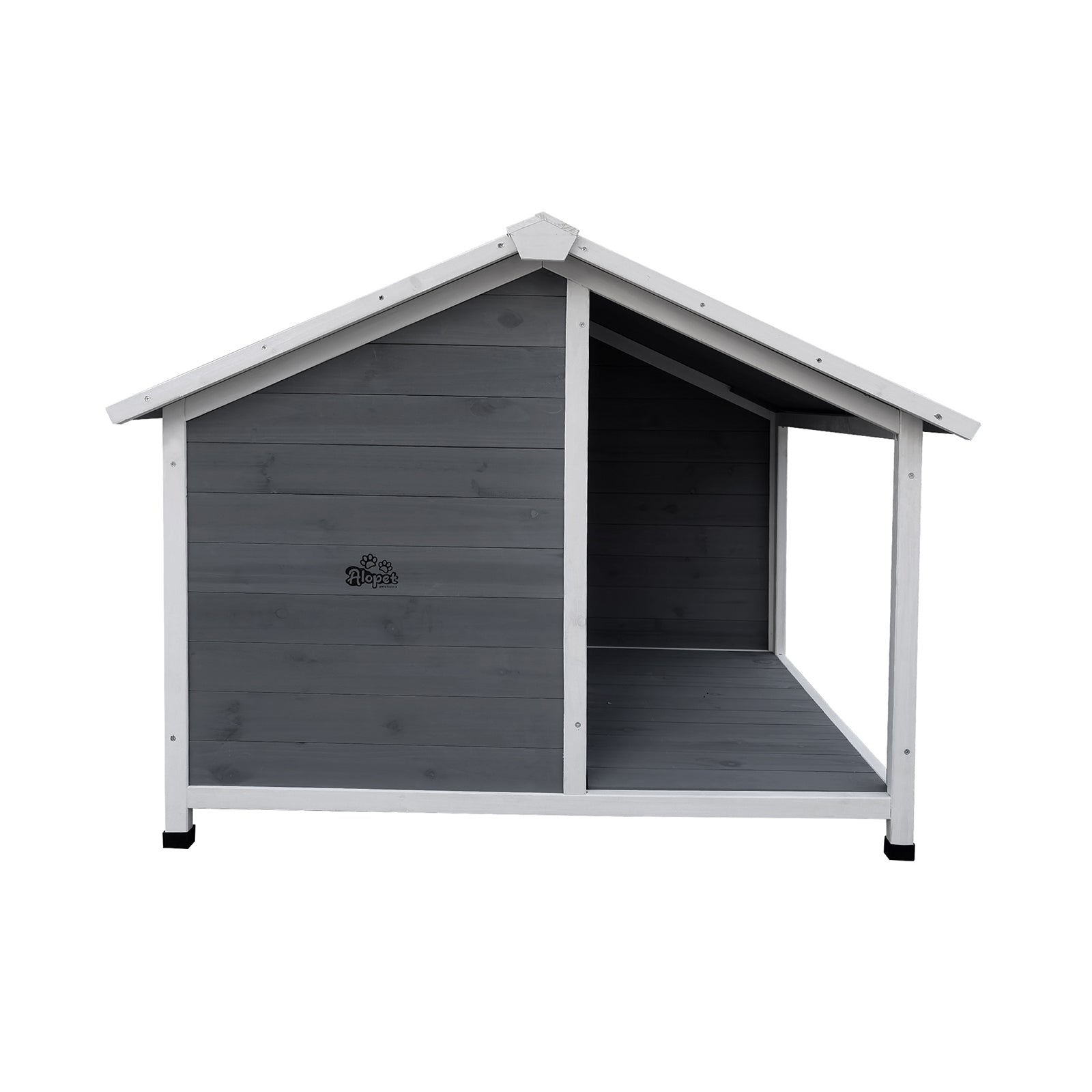 Alopet Dog Kennel Kennels House Outdoor Pet Wooden Large Cage Cabin Box Awning - Sunyee