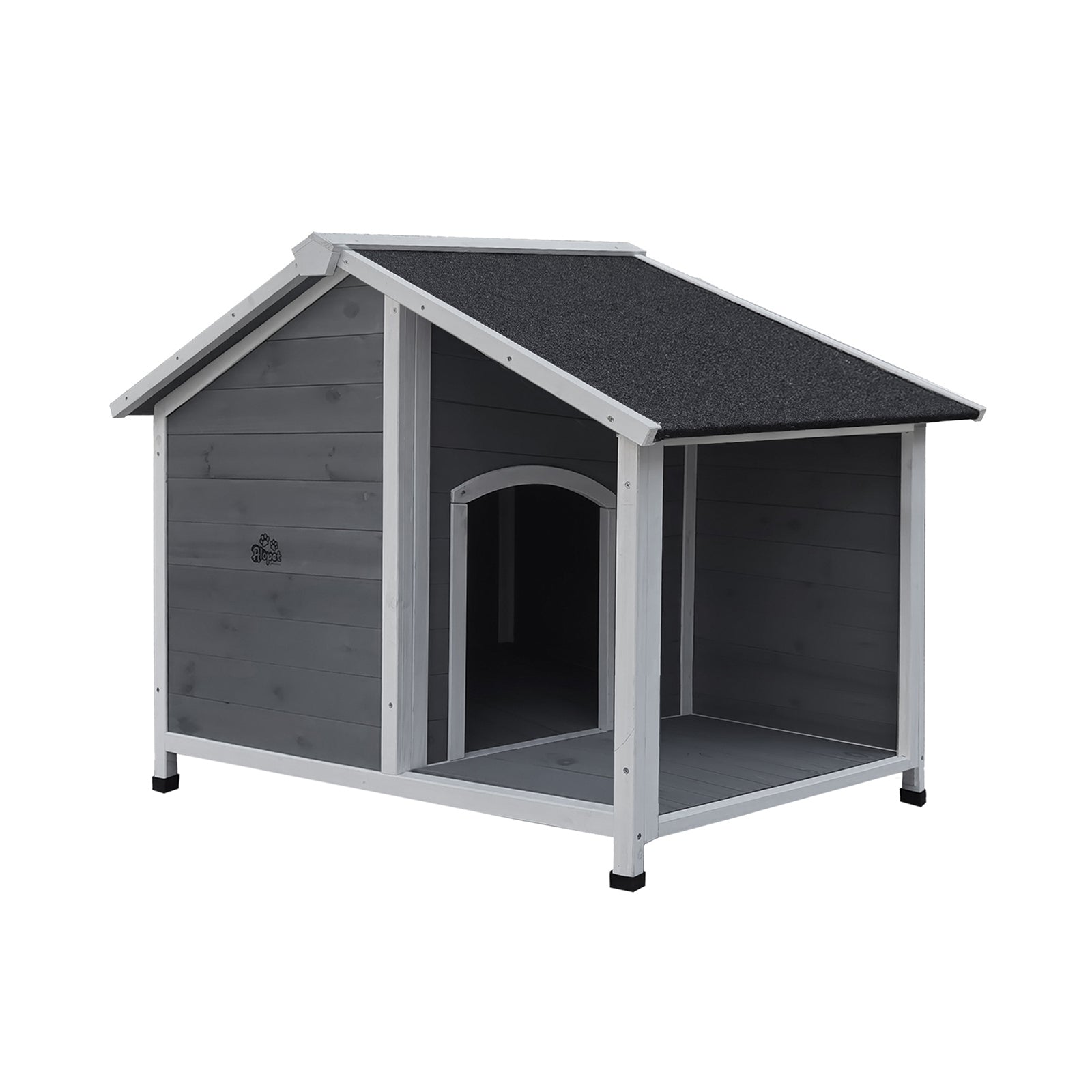 Alopet Dog Kennel Kennels House Outdoor Pet Wooden Large Cage Cabin Box Awning - Sunyee