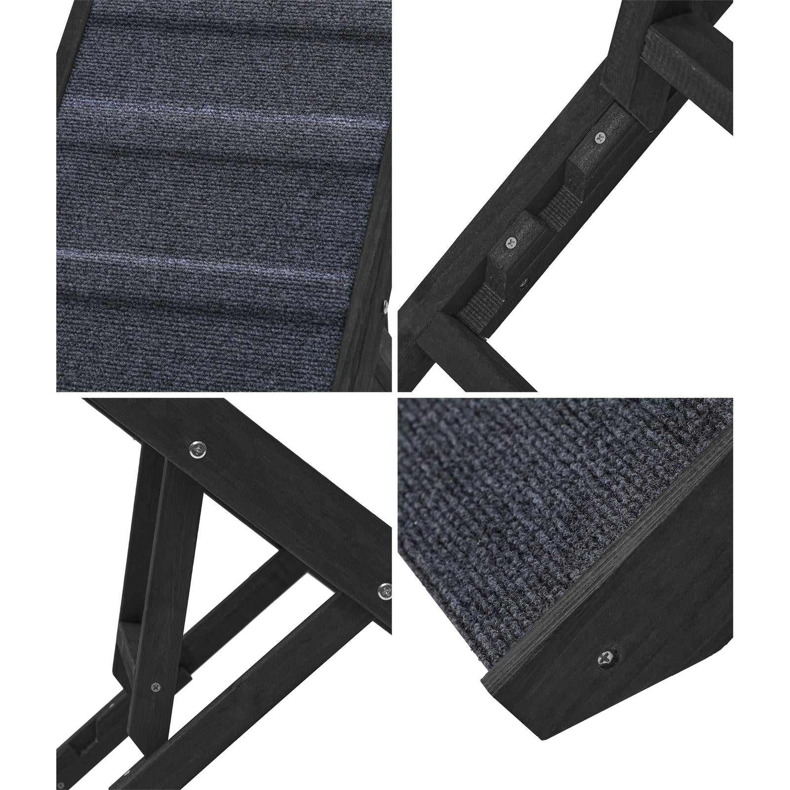 Alopet Dog Pet Ramp Adjustable Height Dogs Stairs Bed Sofa Car Foldable 90cm - Sunyee