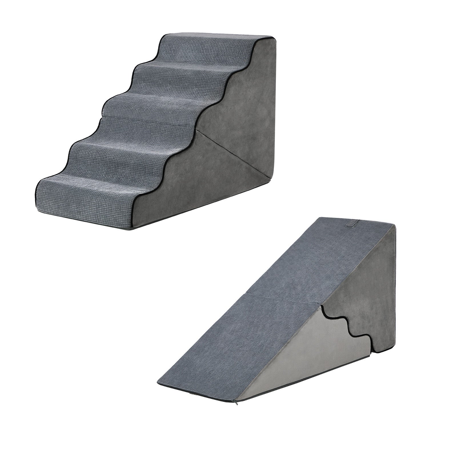 Alopet Pet Ramp Foam Dog Cover Stairs Washable Ladder For Bed Sofa Car 5 Steps