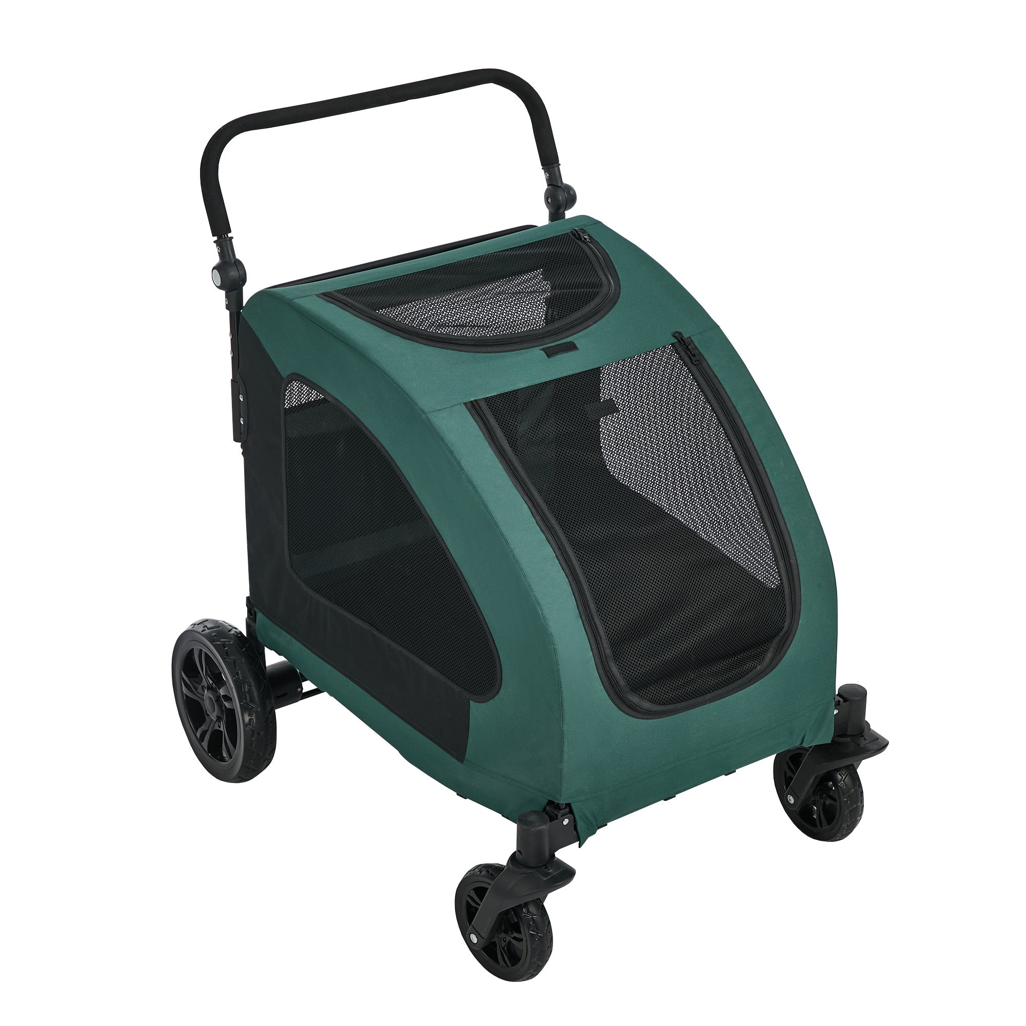 Alopet Pet Stroller Dog Cat Pram Large Carrier Cat Travel Foldable Strollers
