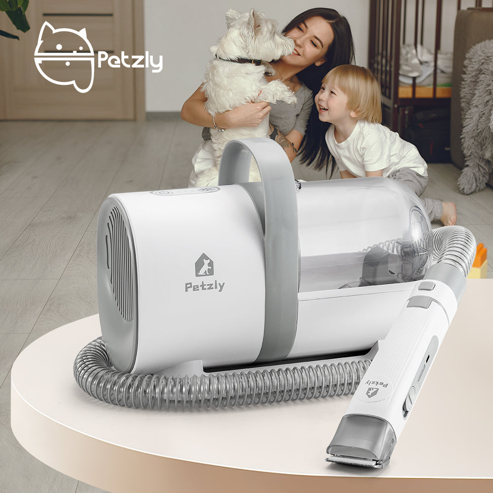 Petzly Pet Grooming Vacuum Kit 7 in 1 Kit Cat Dog Pet Hair Grooming Tools - Sunyee