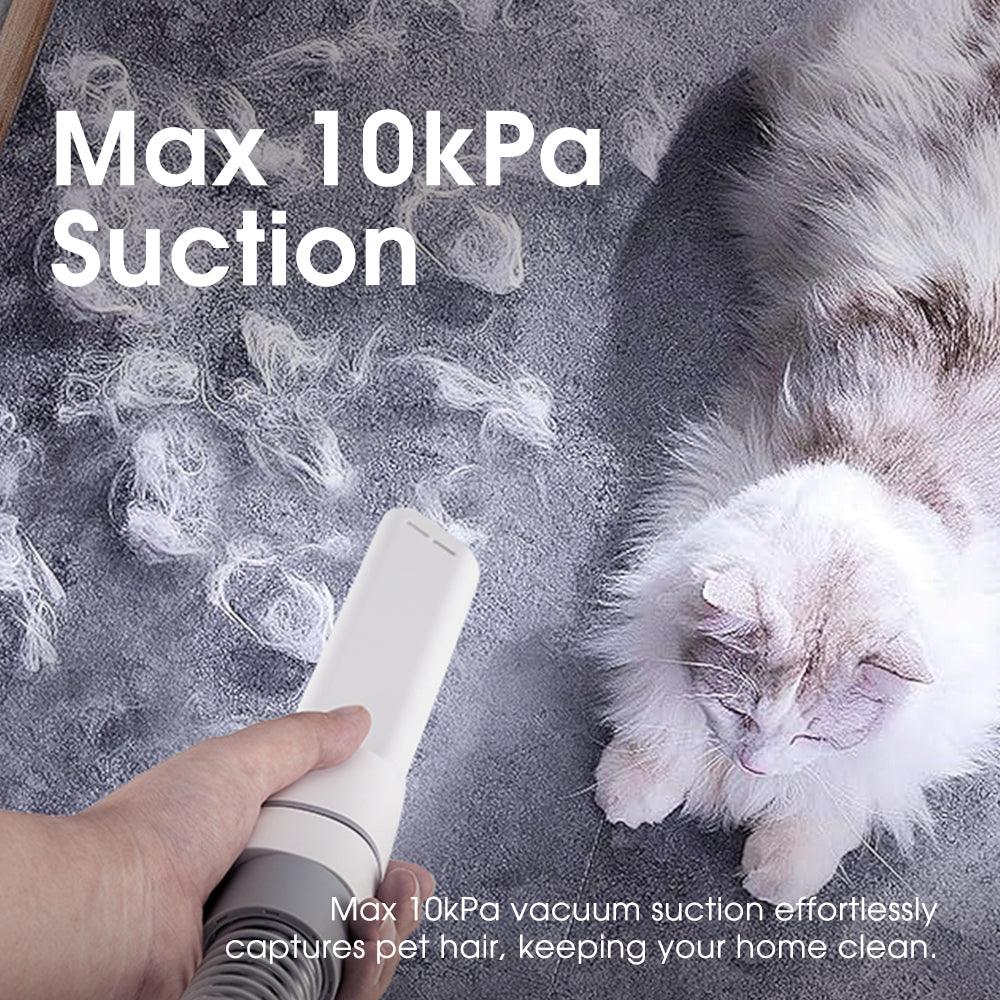 Petzly Pet Grooming Vacuum Kit 7 in 1 Kit Cat Dog Pet Hair Grooming Tools - Sunyee